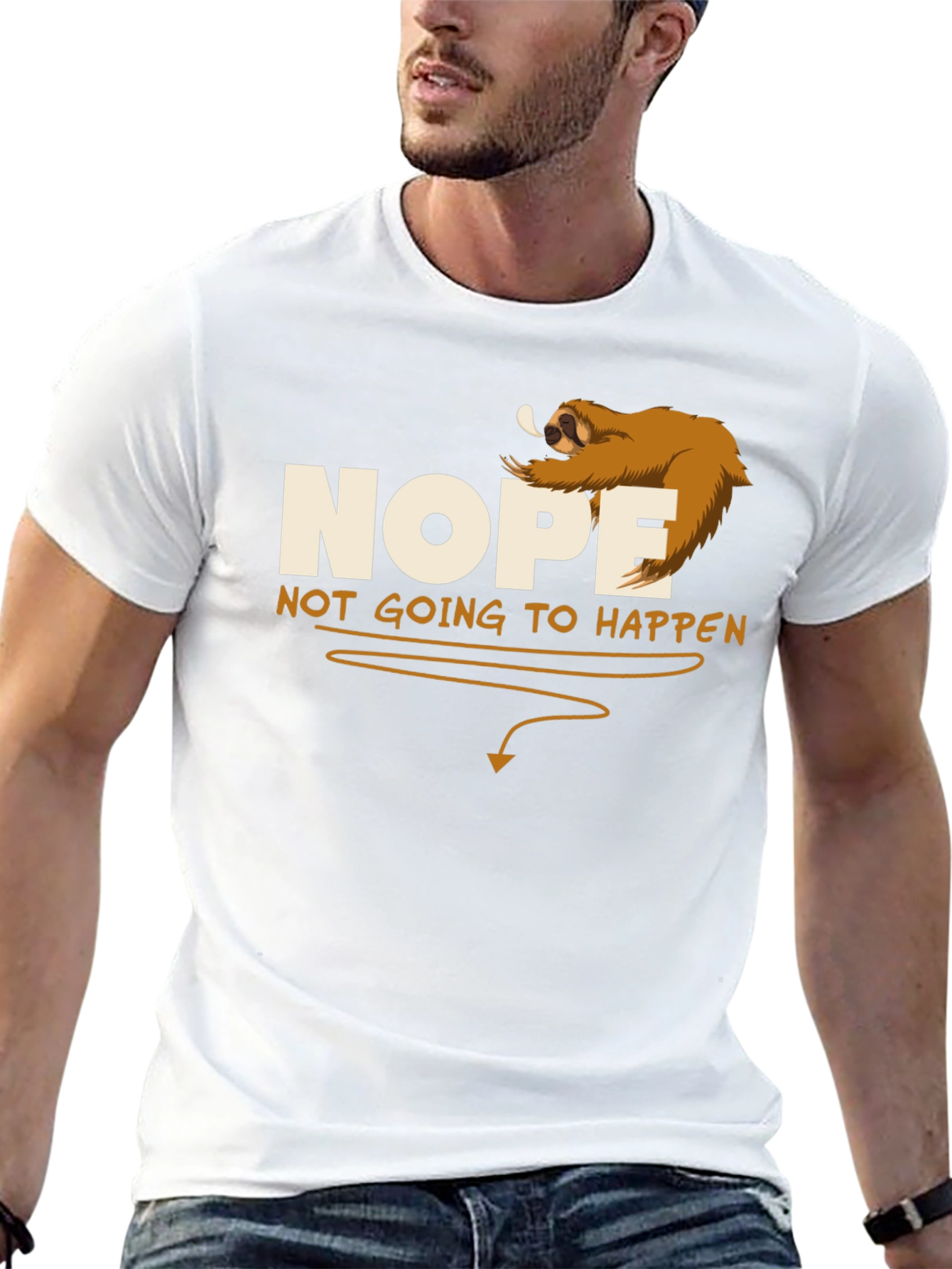 Nope Sloth Graphic Tee