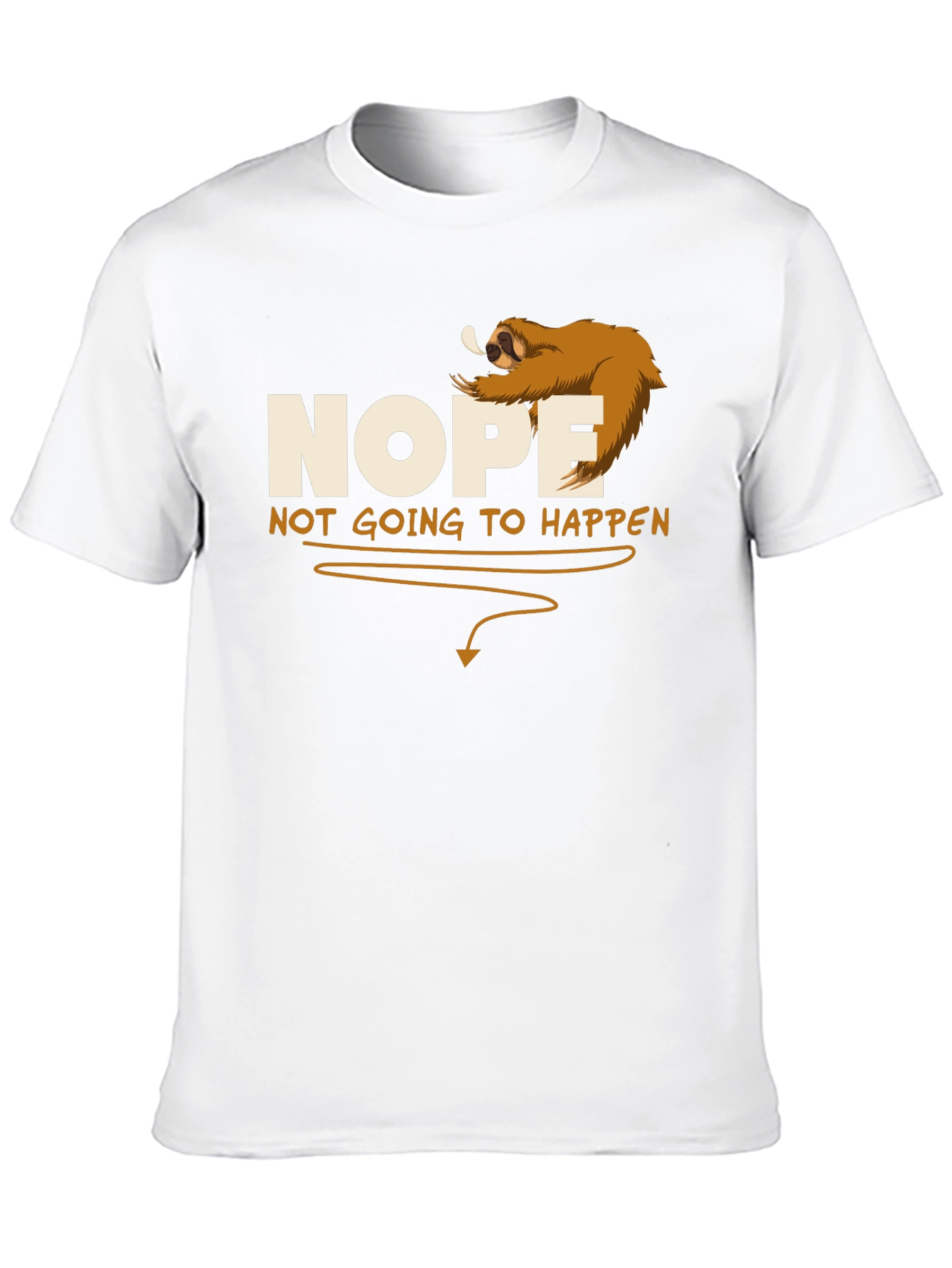 Nope Sloth Graphic Tee