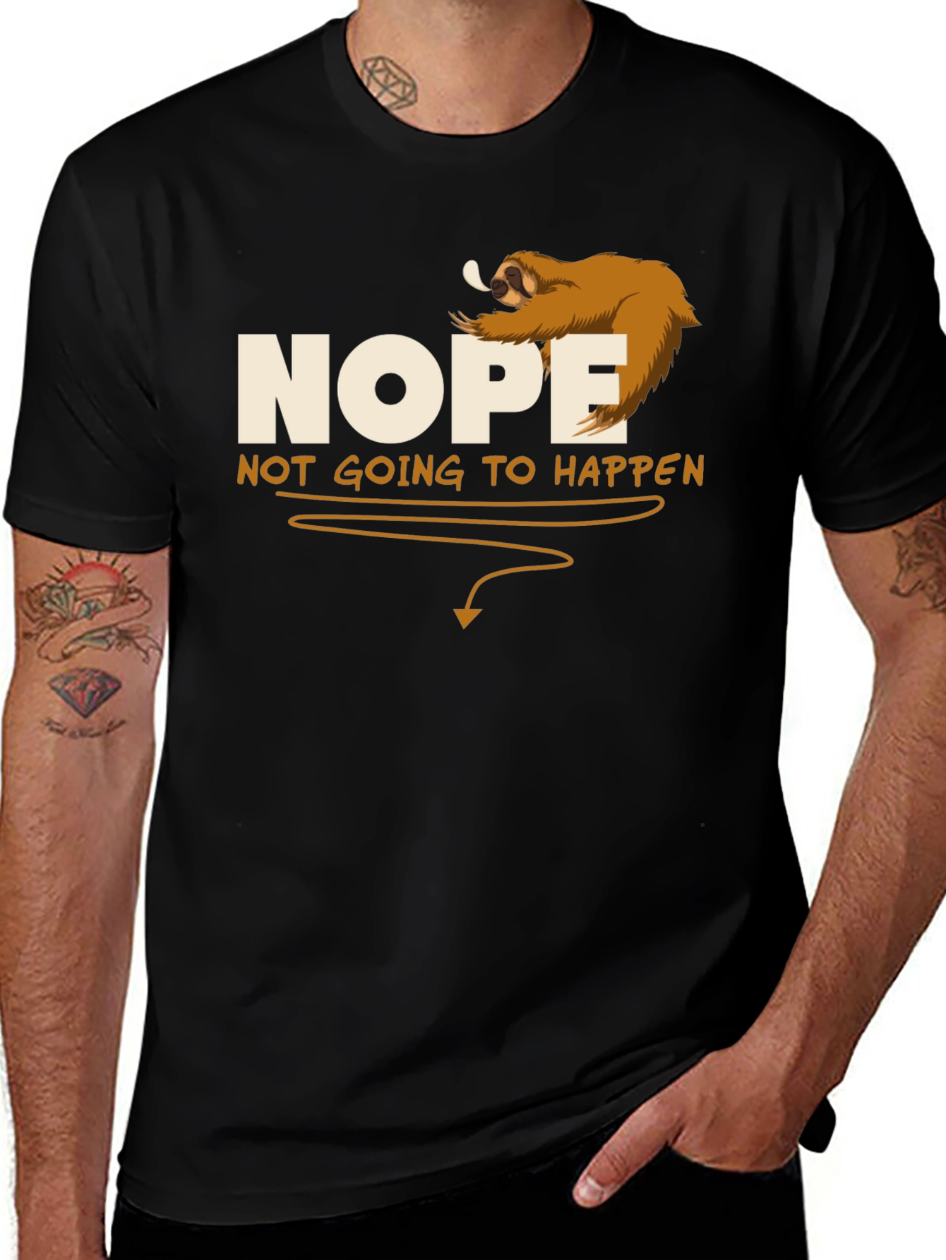 Nope Sloth Graphic Tee