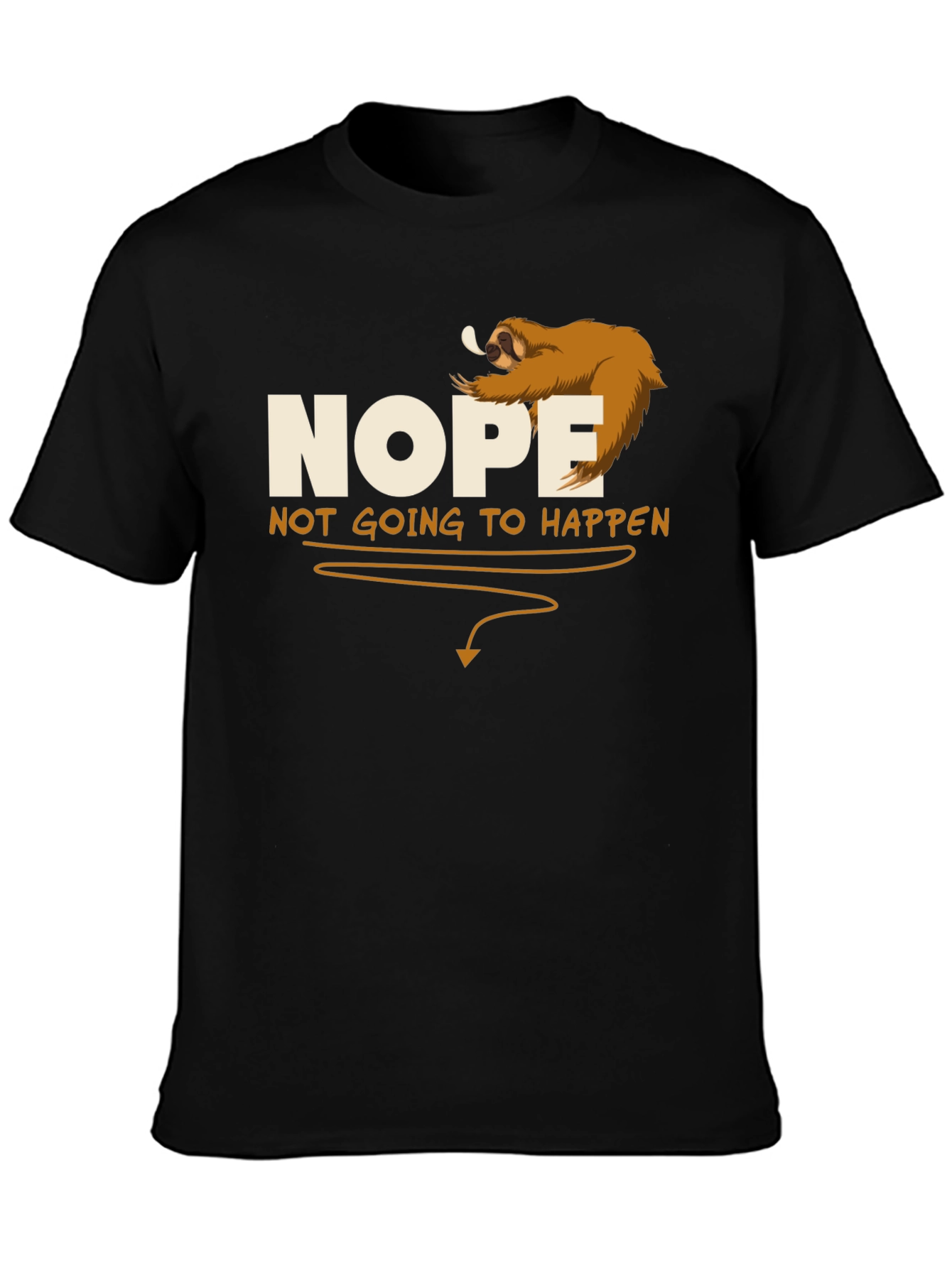 Nope Sloth Graphic Tee