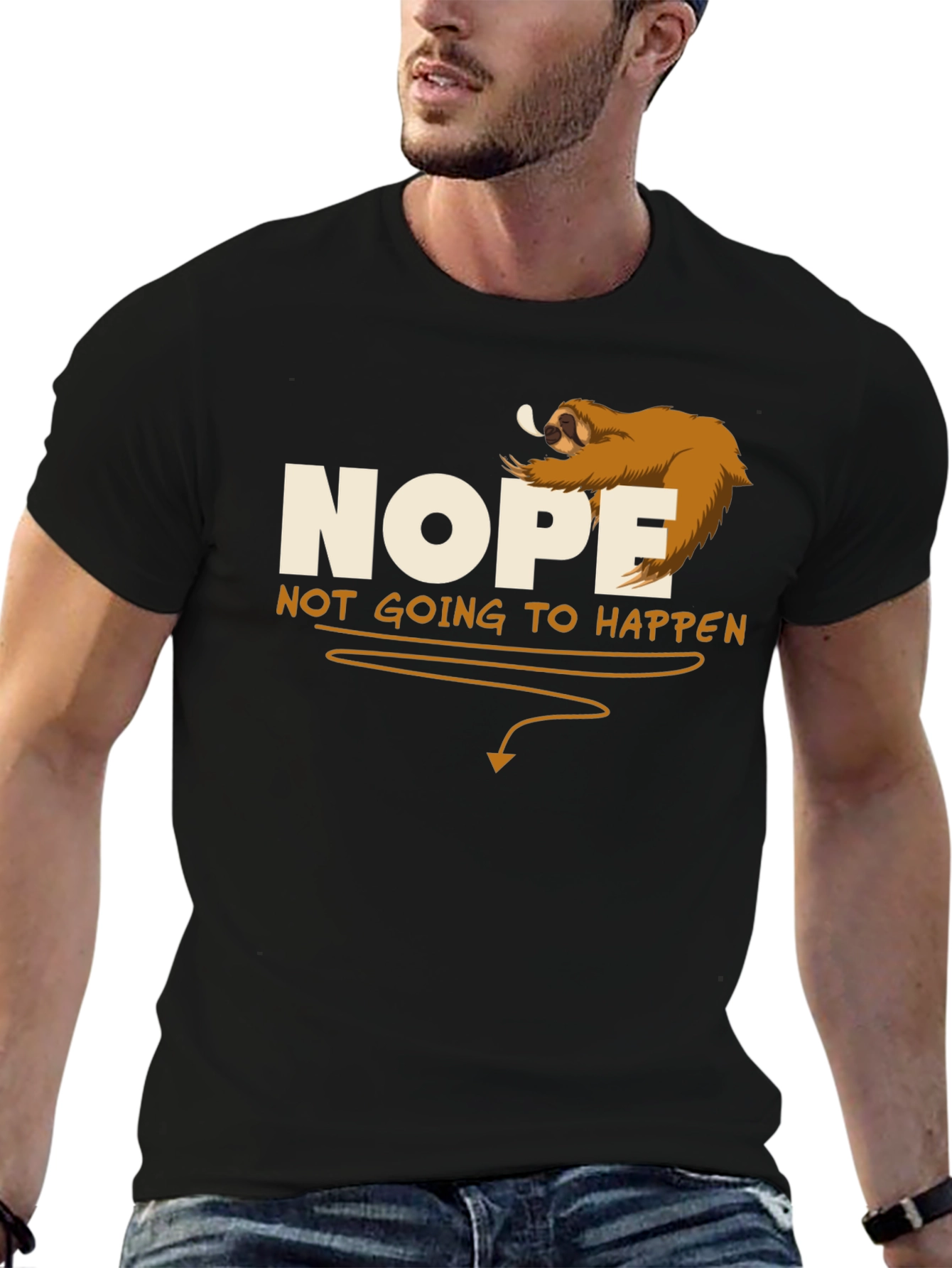 Nope Sloth Graphic Tee