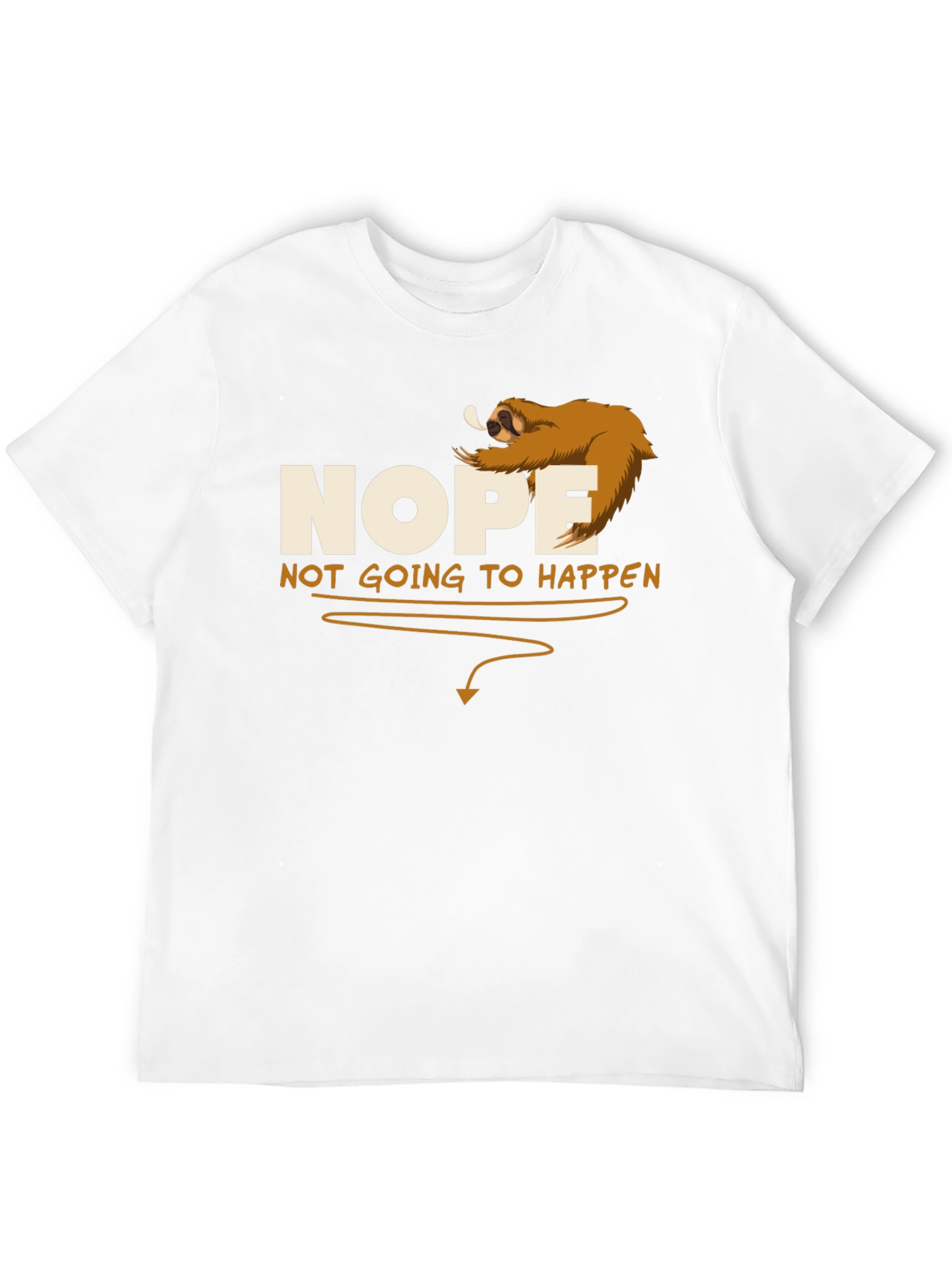 Nope Sloth Graphic Tee