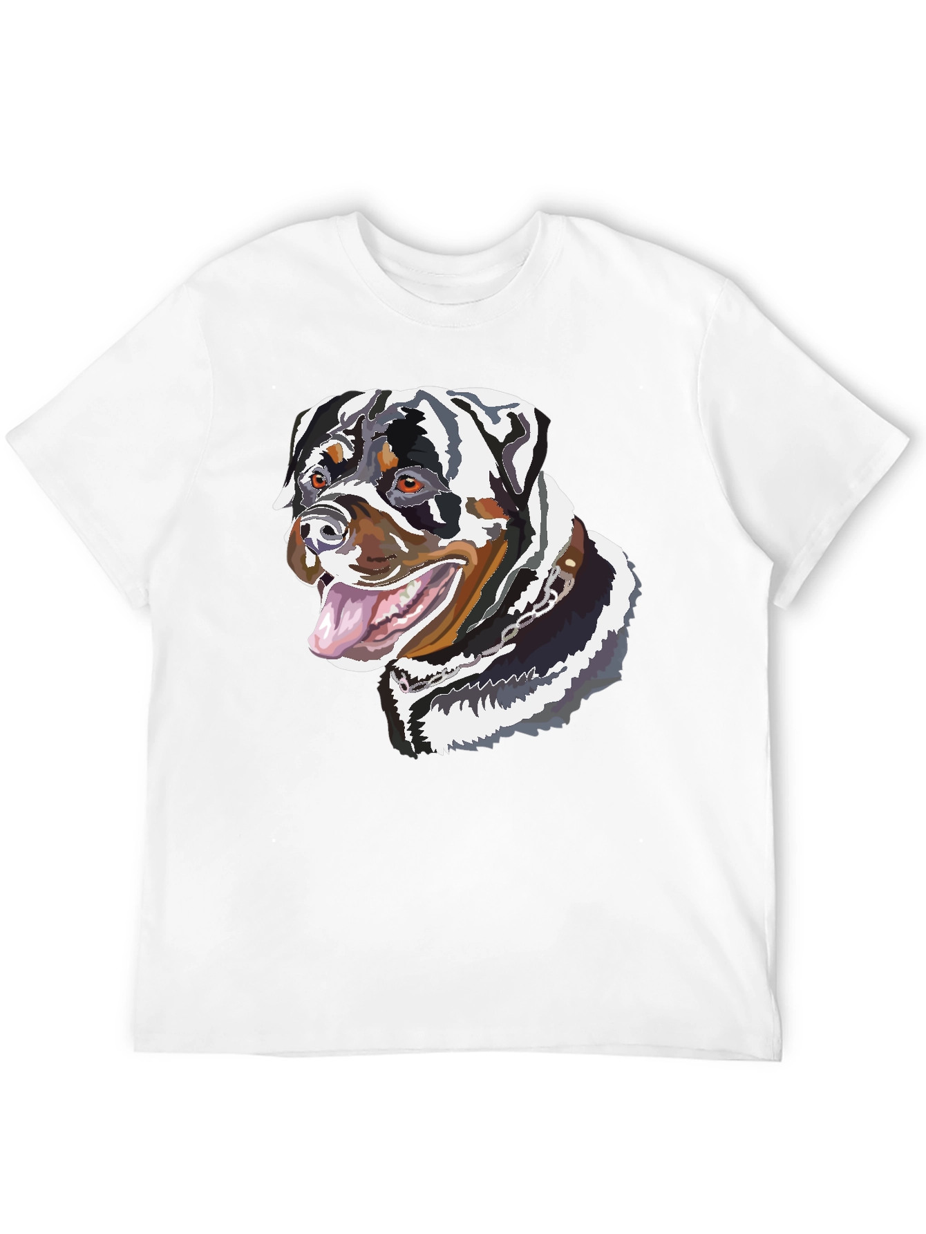 Rottweiler Dog Graphic Tee - Unisex Black T-Shirt