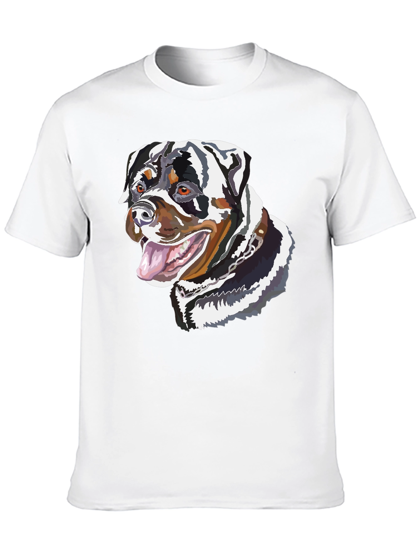 Rottweiler Dog Graphic Tee - Unisex Black T-Shirt