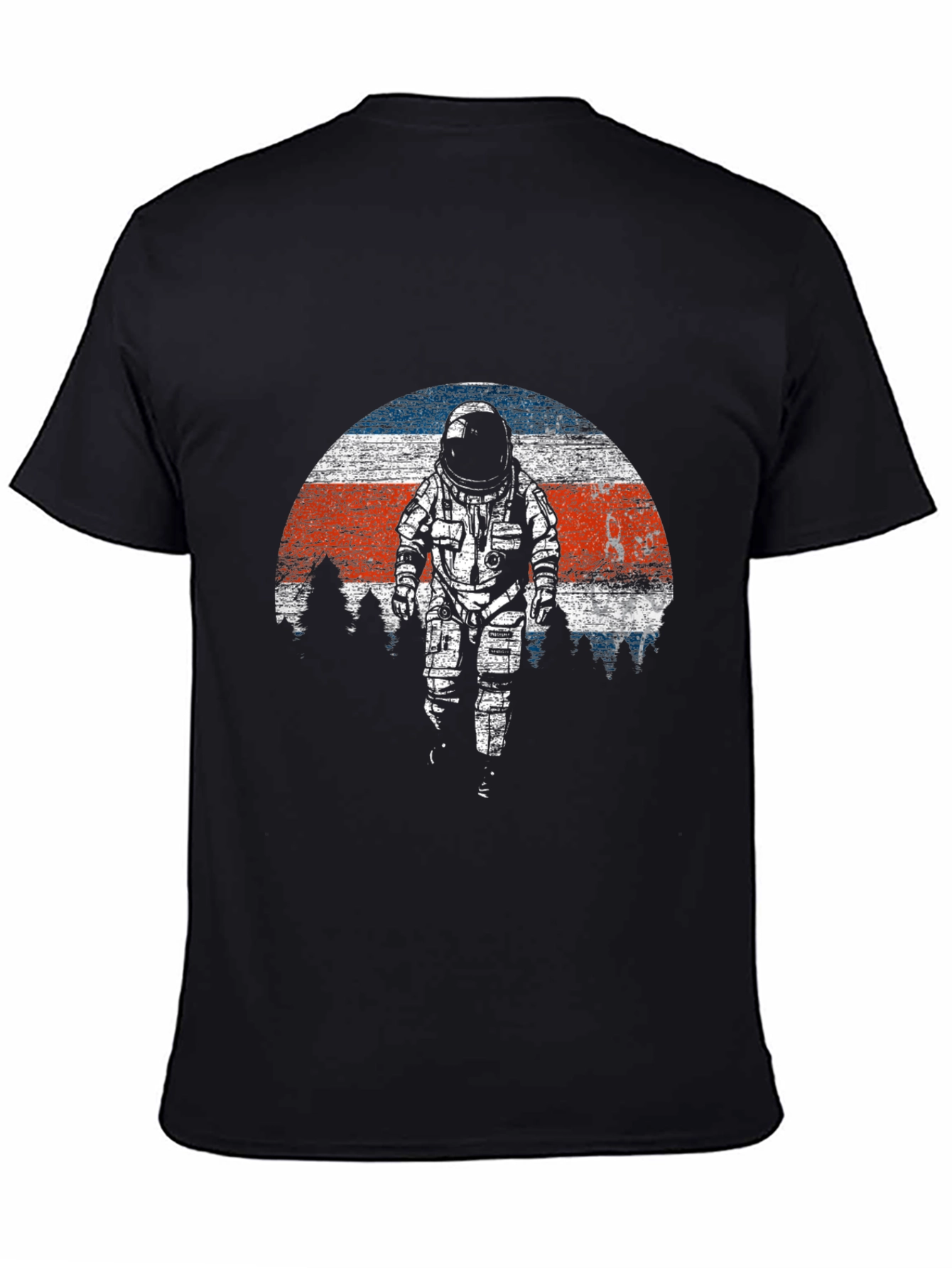 Astronaut Sunset Graphic Tee - Black