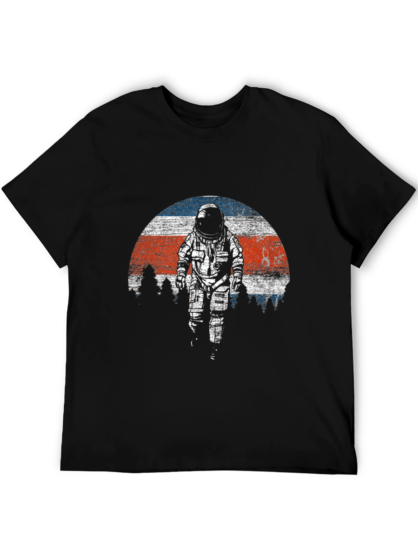 Astronaut Sunset Graphic Tee - Black
