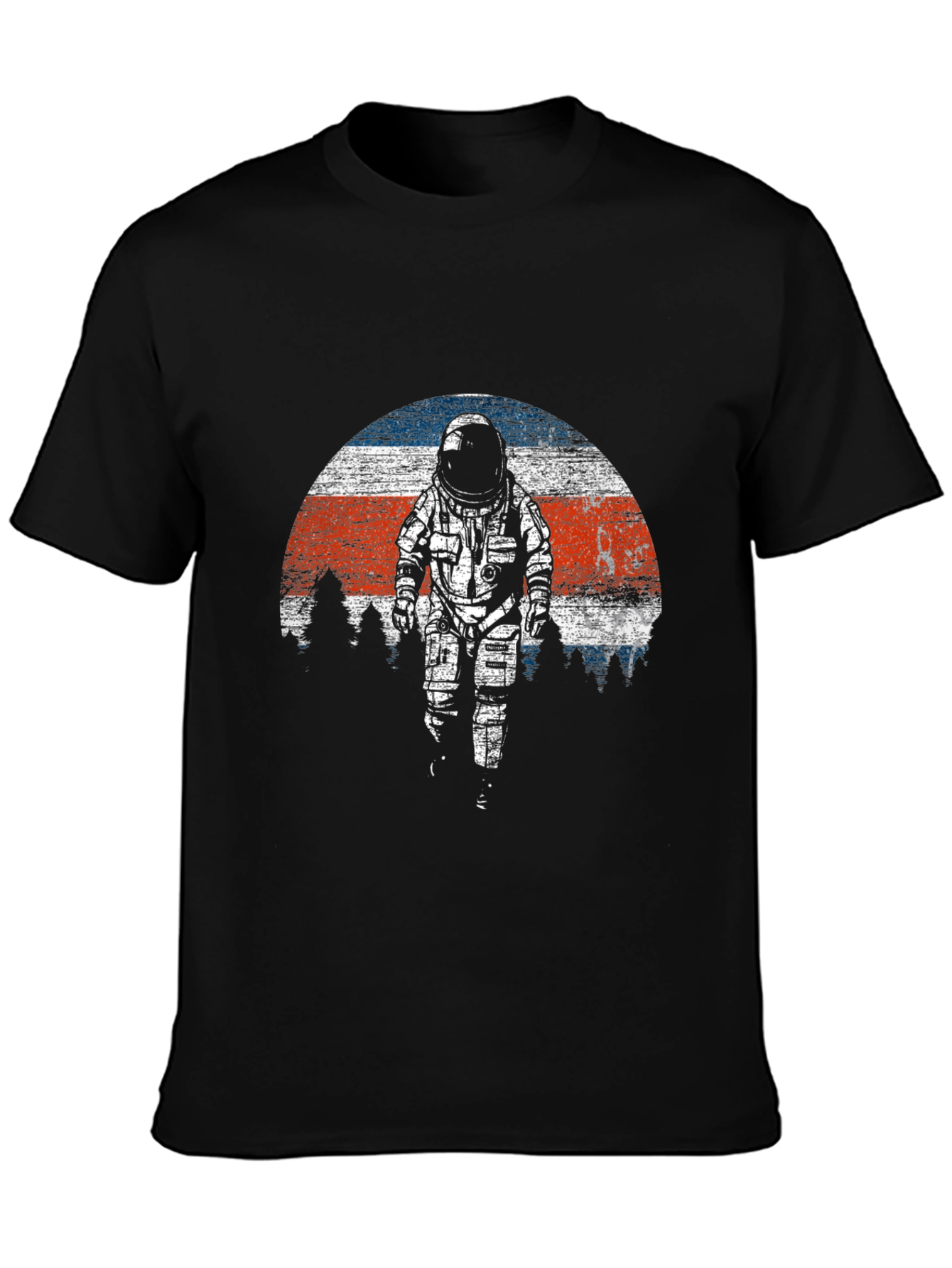 Astronaut Sunset Graphic Tee - Black