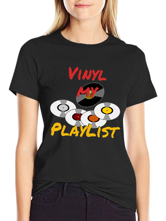 Vinyl Playlist T-Shirt - Retro Music Lover Tee