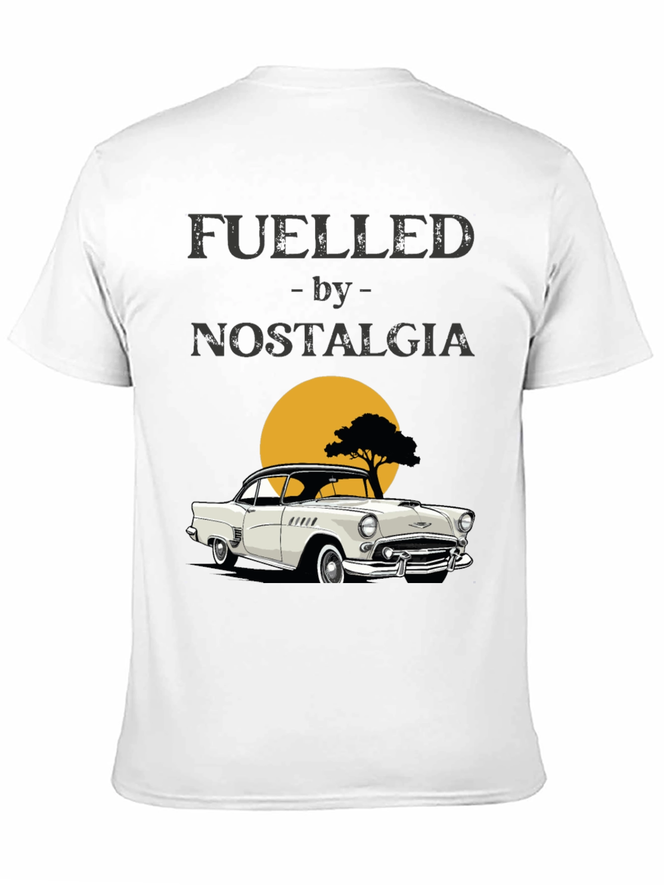 Fueled by Nostalgia Classic Car Graphic T-Shirt