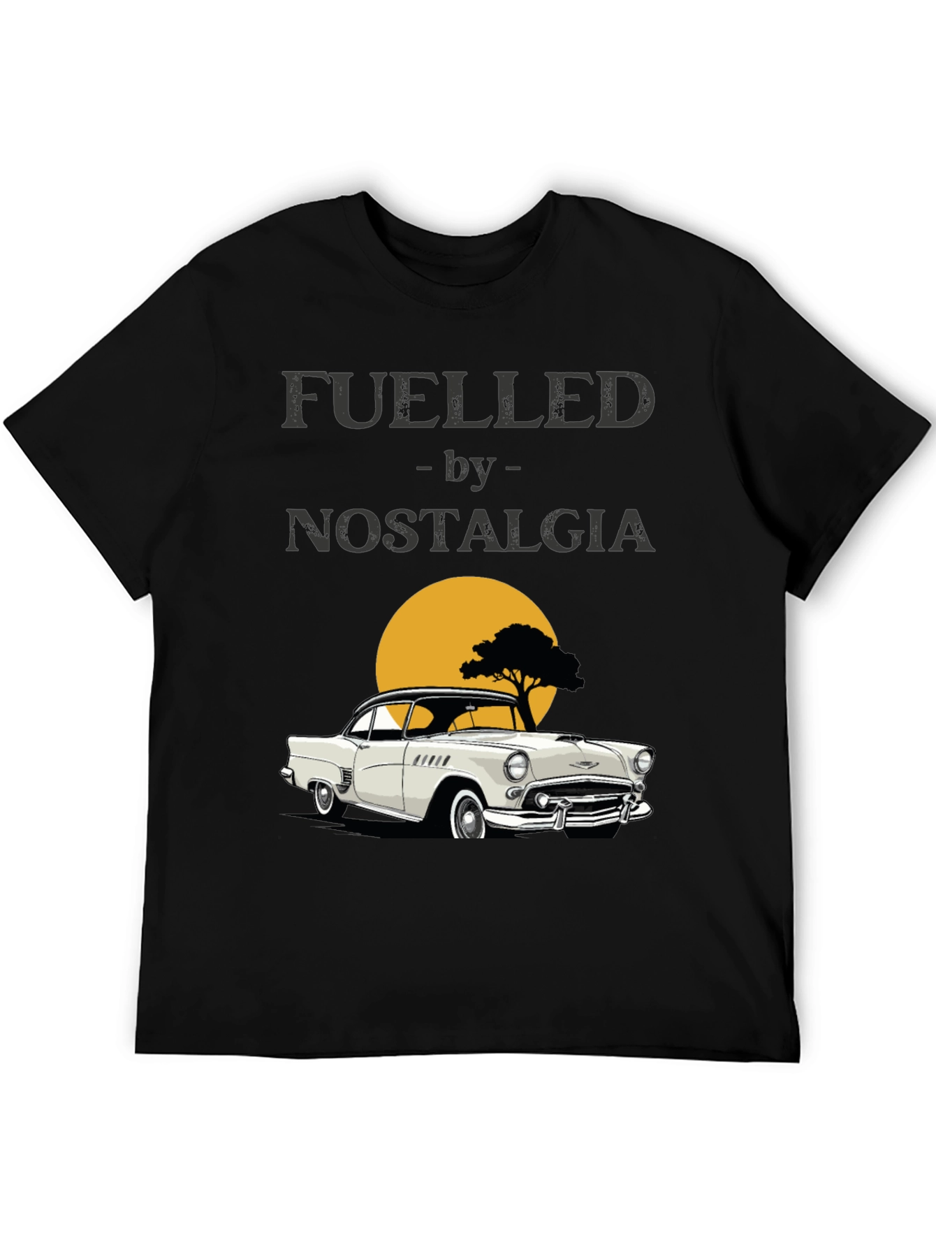 Fueled by Nostalgia Classic Car Graphic T-Shirt