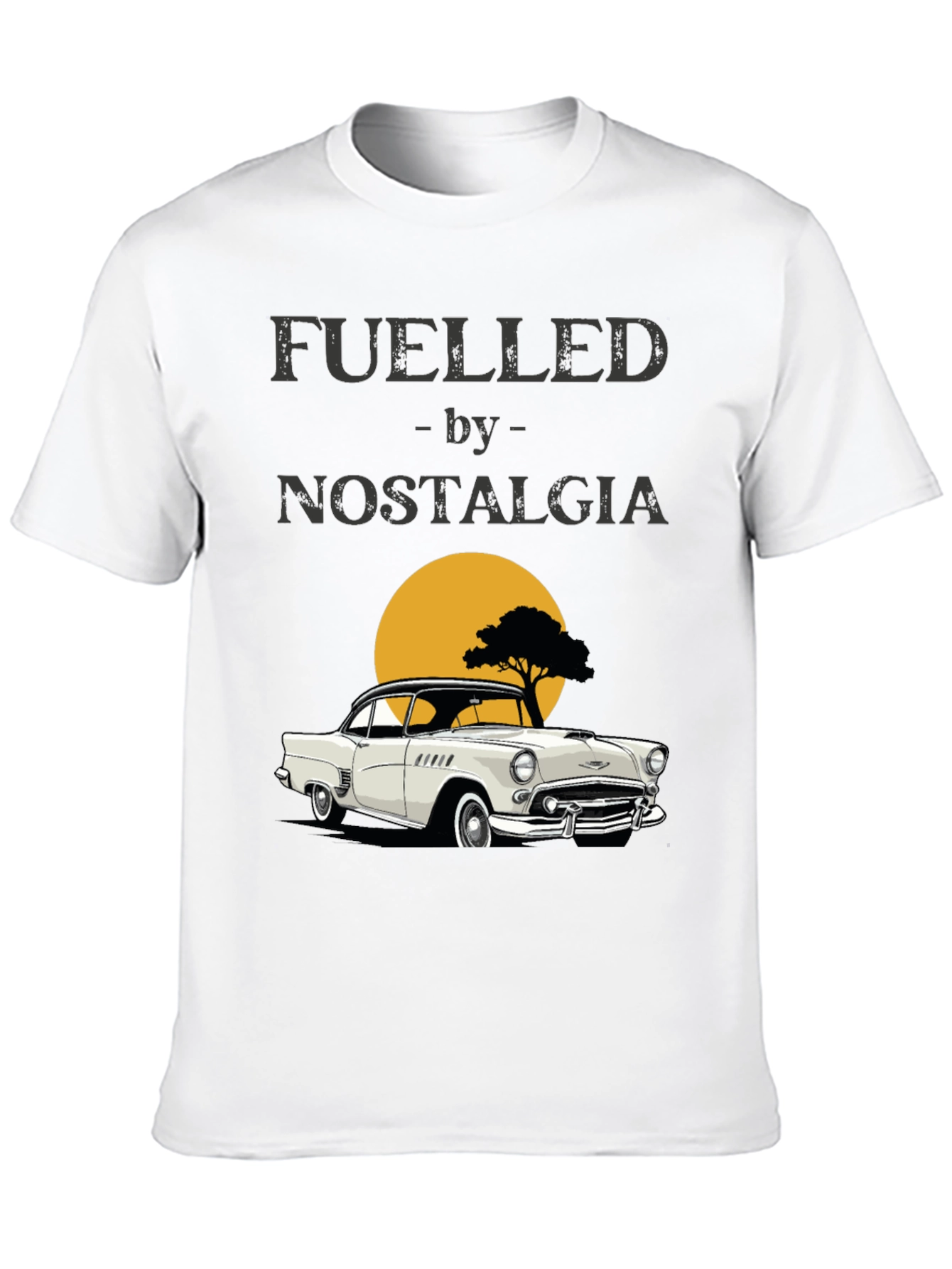Fueled by Nostalgia Classic Car Graphic T-Shirt