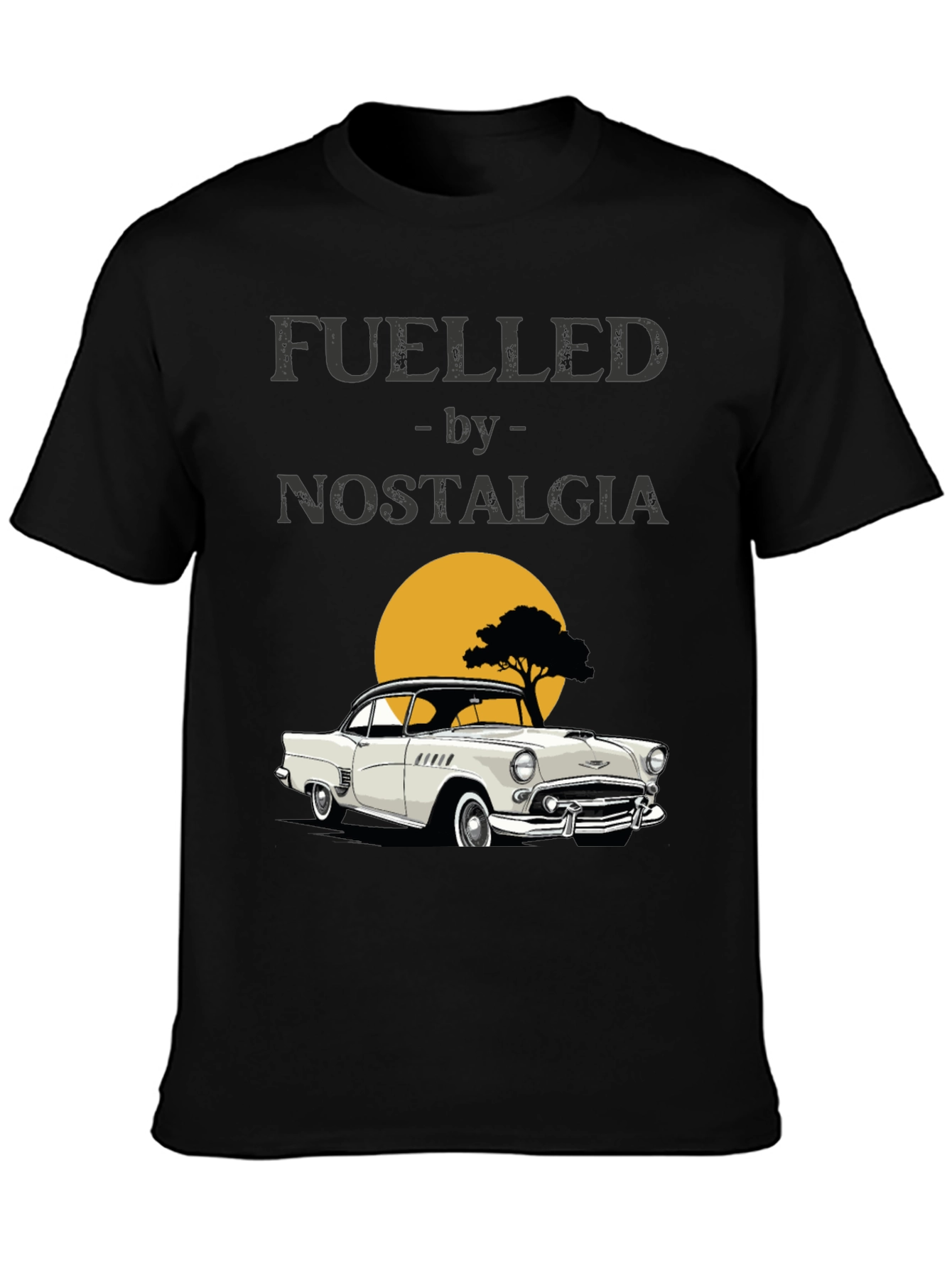 Fueled by Nostalgia Classic Car Graphic T-Shirt