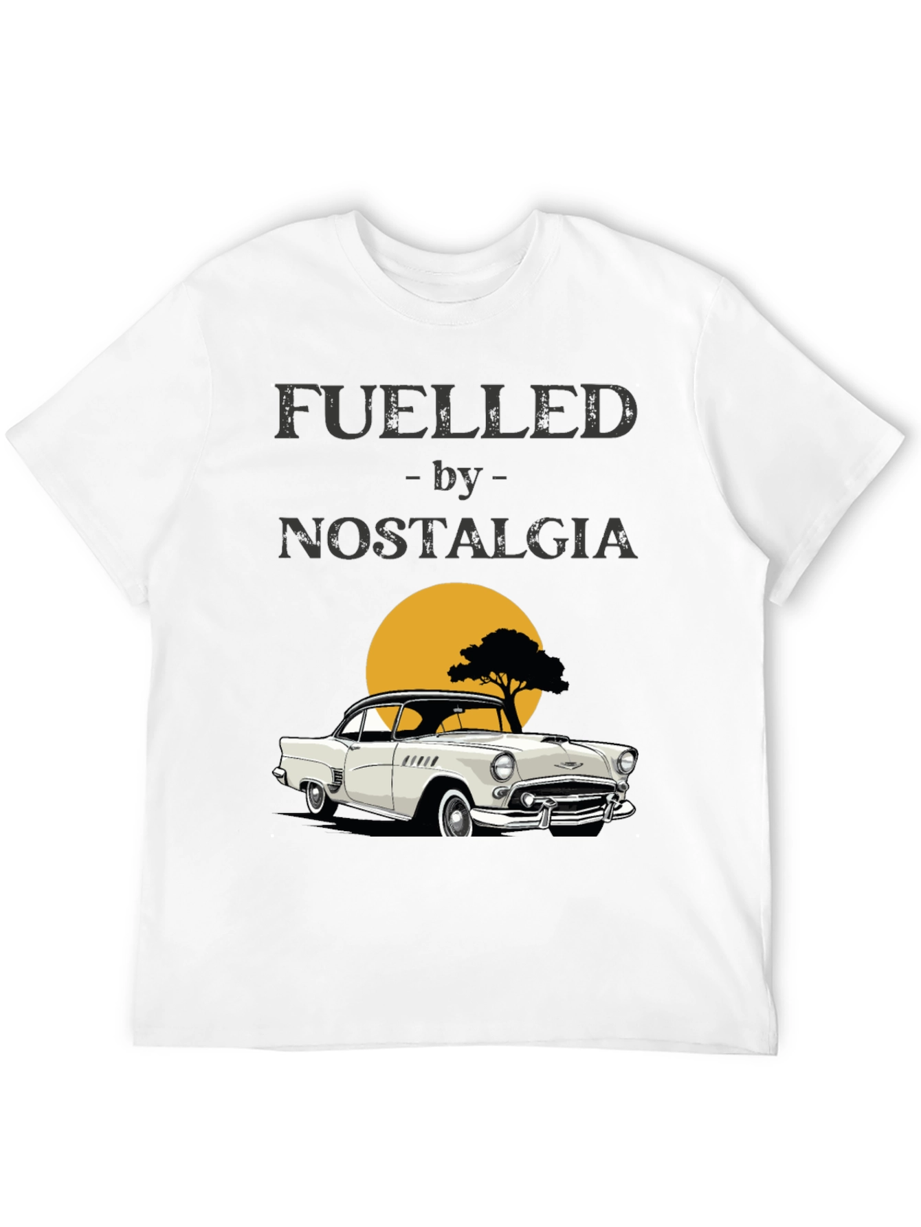 Fueled by Nostalgia Classic Car Graphic T-Shirt