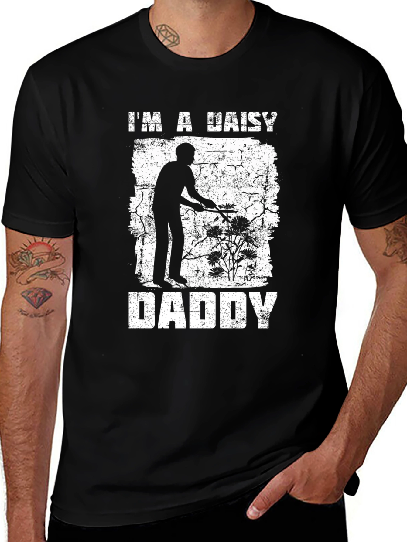 Im a Daisy Daddy Black T-Shirt