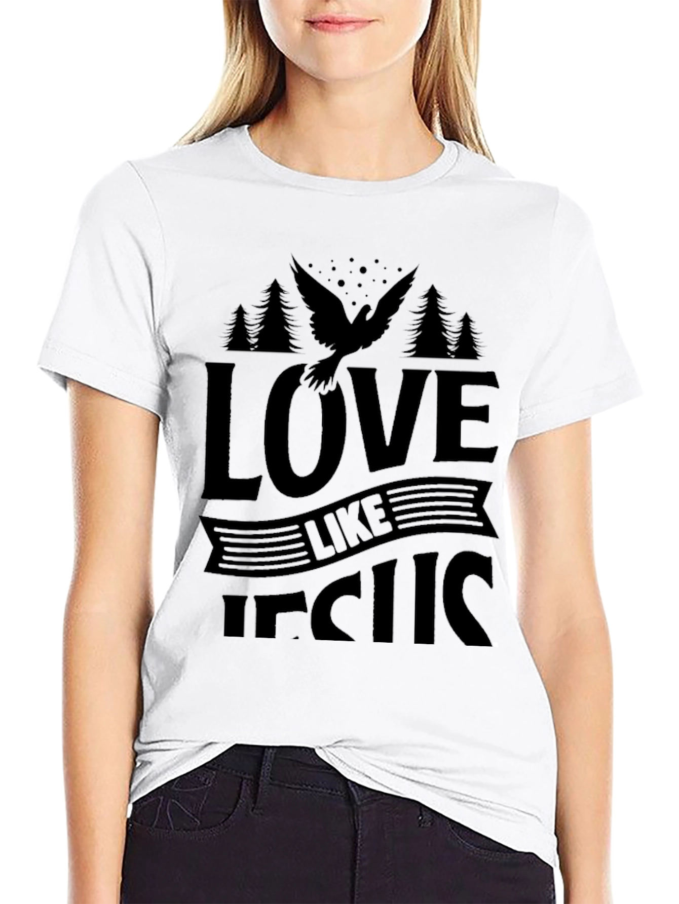 Love Like Jesus Black T-Shirt