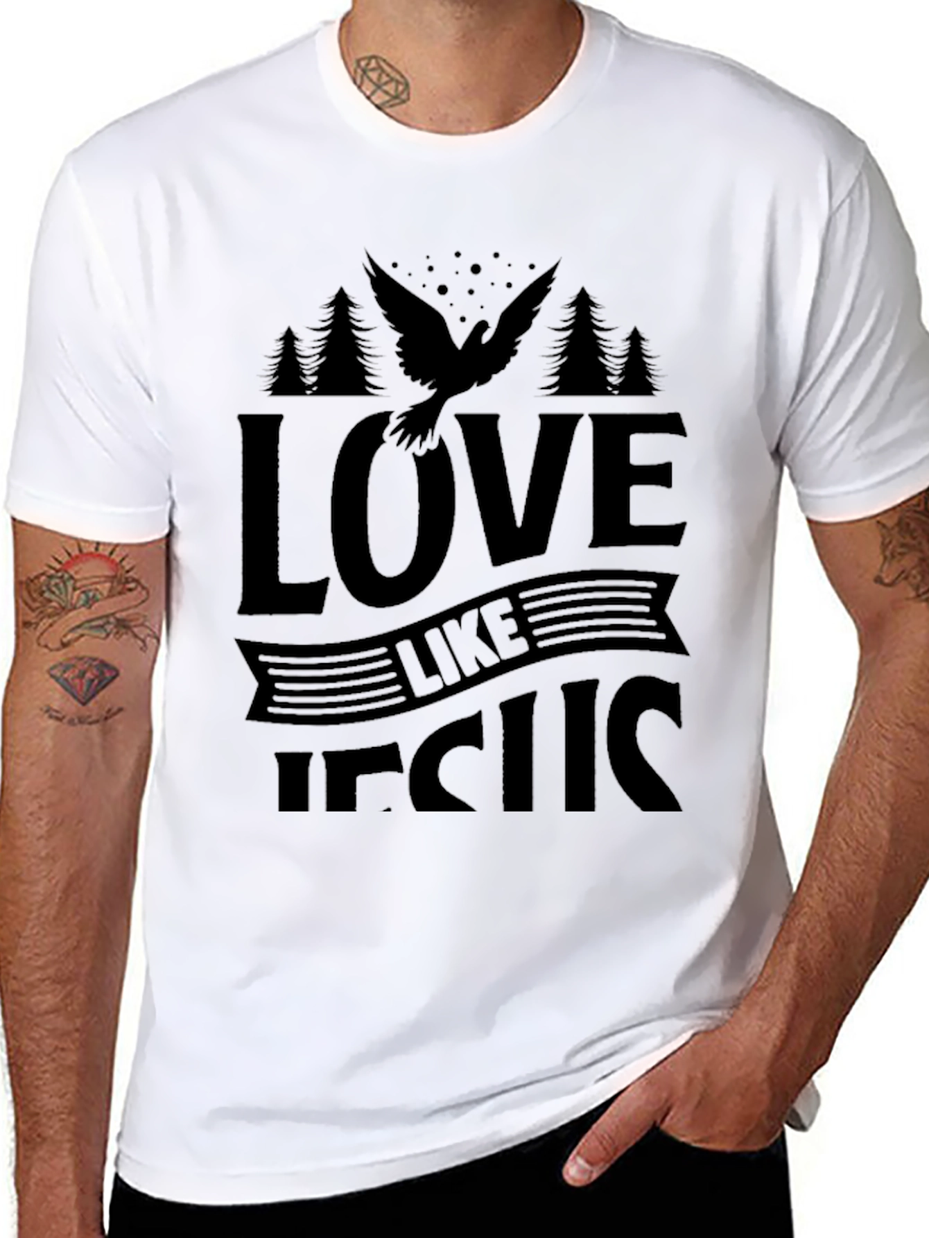 Love Like Jesus Black T-Shirt