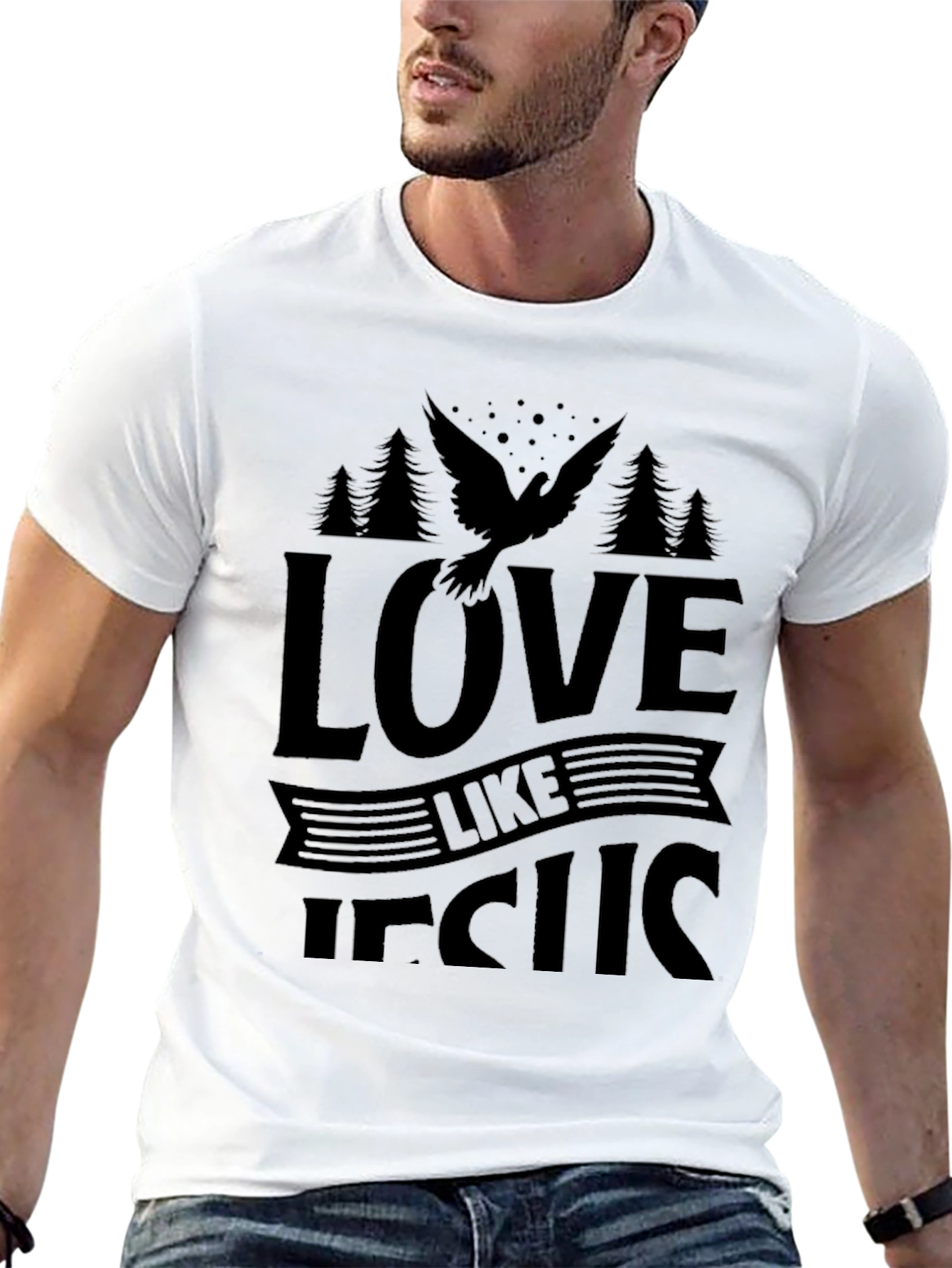 Love Like Jesus Black T-Shirt