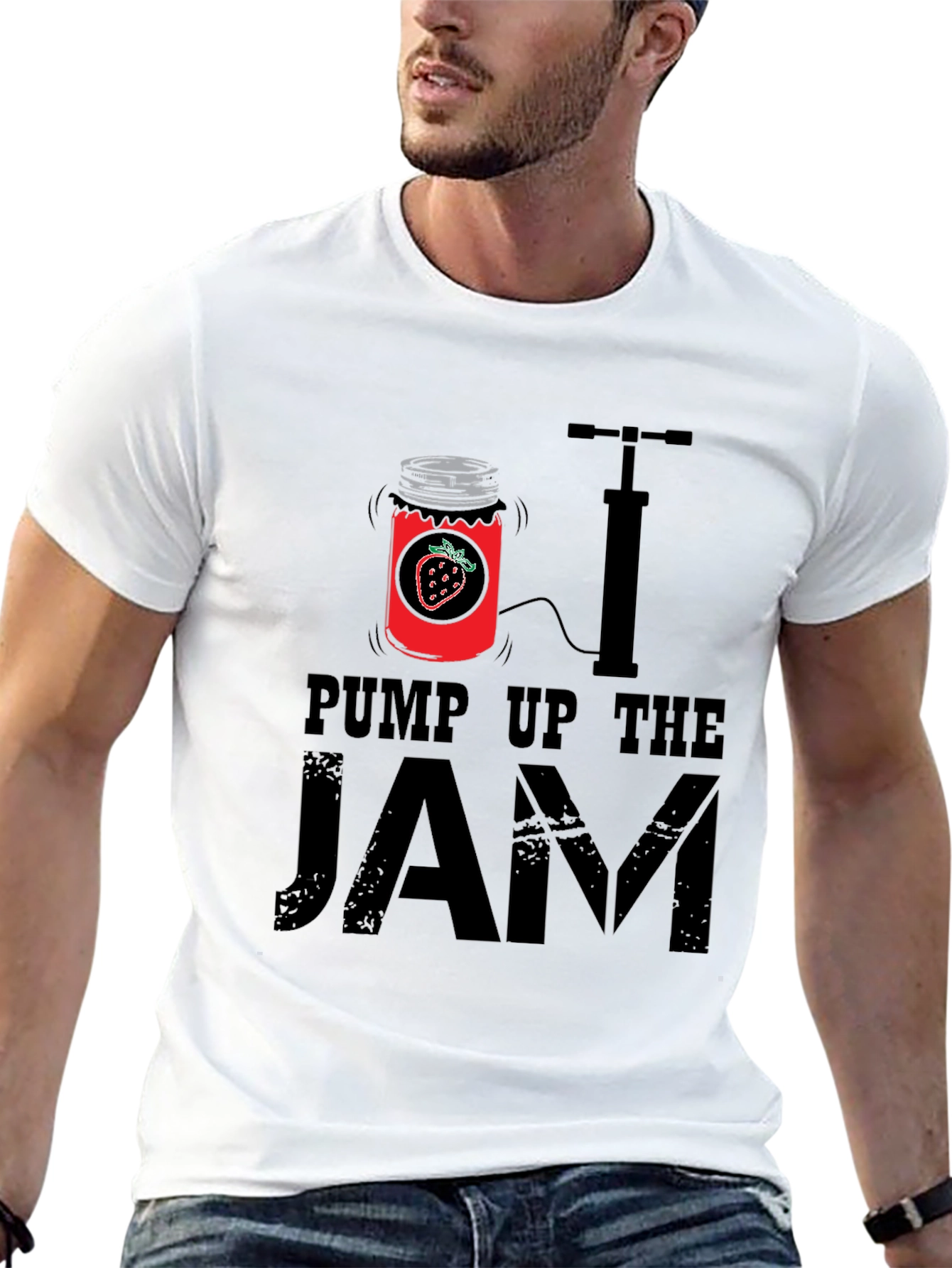 Pump Up The Jam T-Shirt - Novelty Graphic Tee