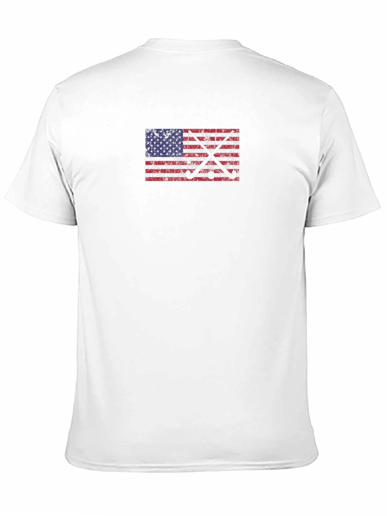 USA Flag Hockey Sticks Graphic Tee
