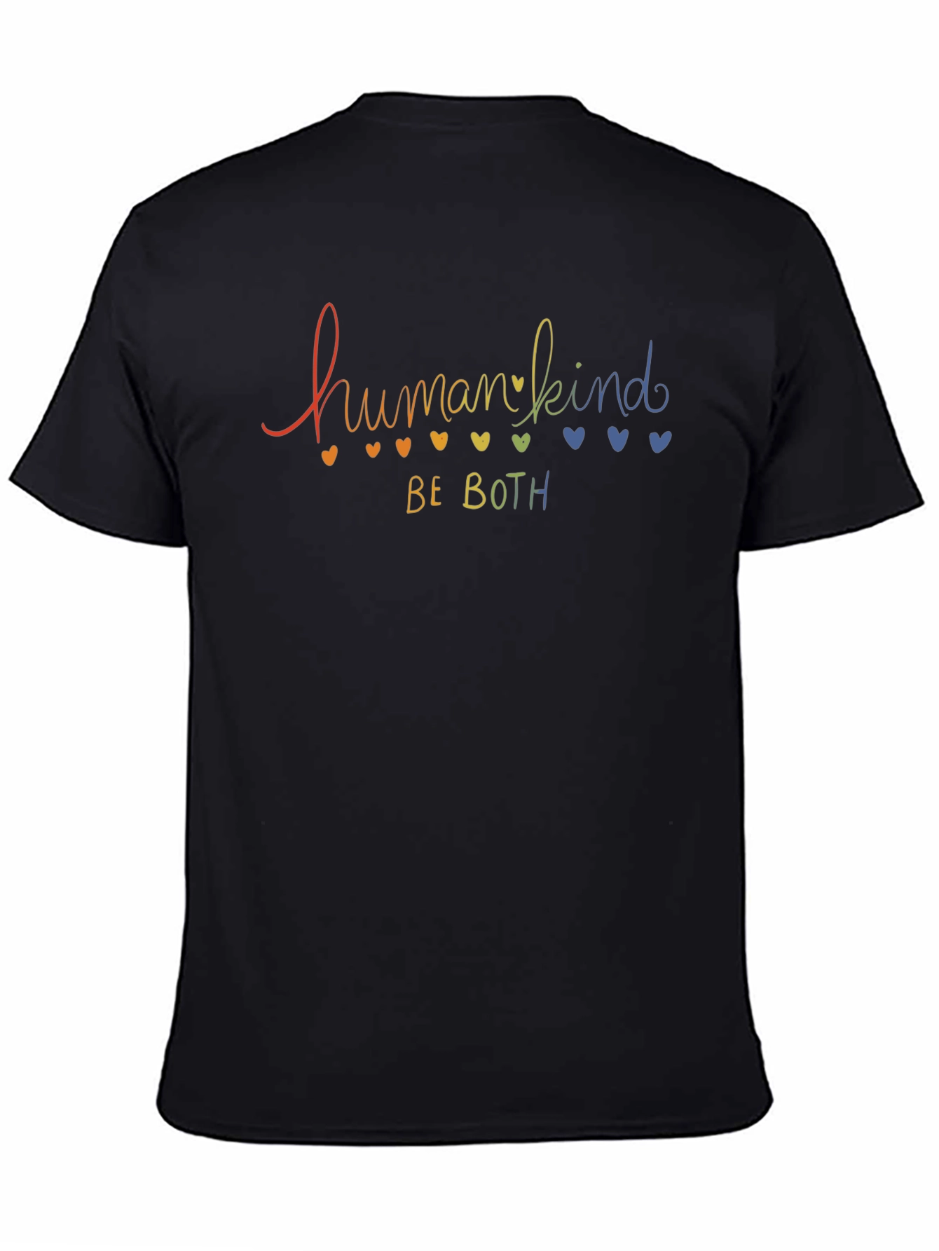 Humankind Be Both LGBT Pride Black T-Shirt