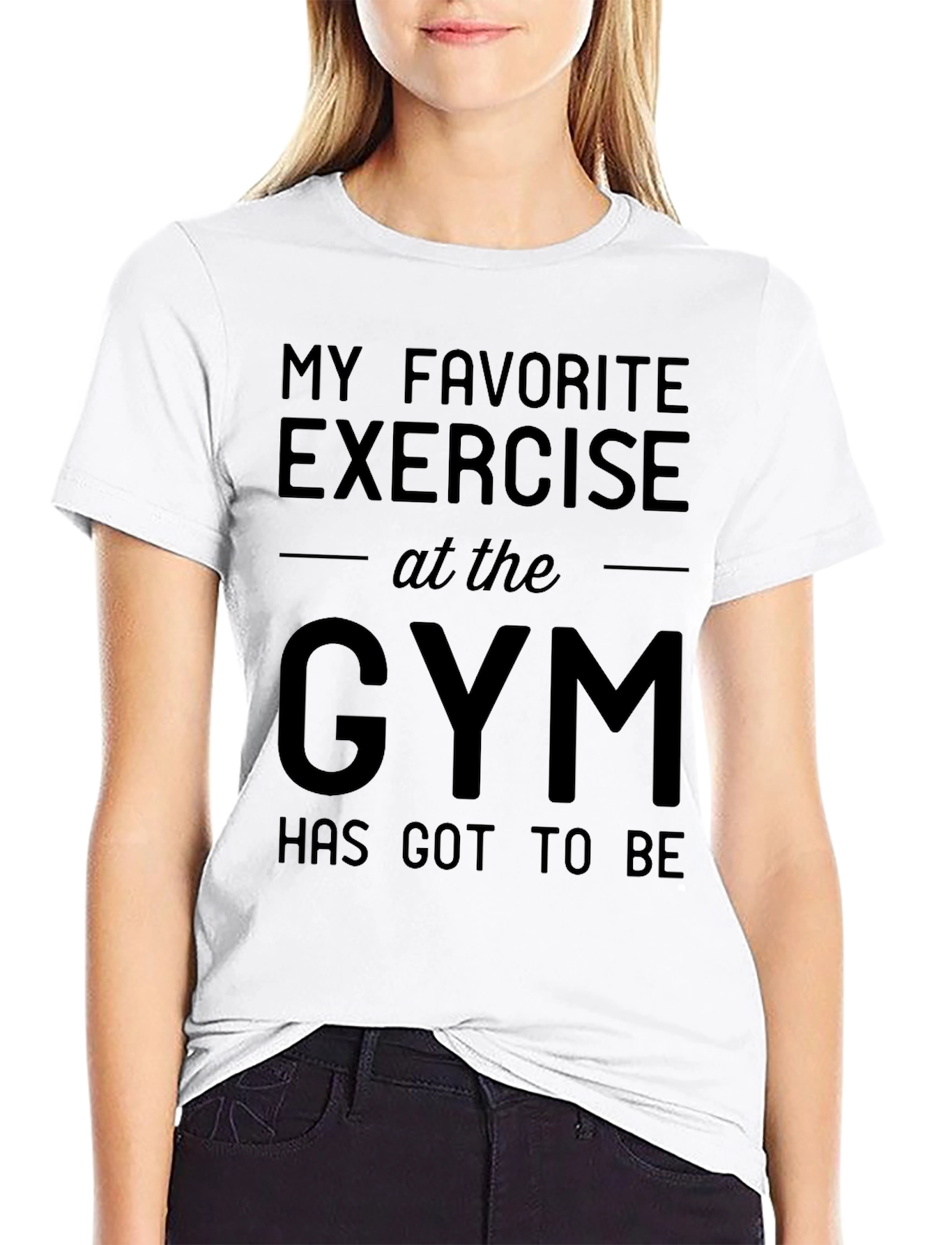 Funny Gym T-Shirt: My Favorite Exercise Tee