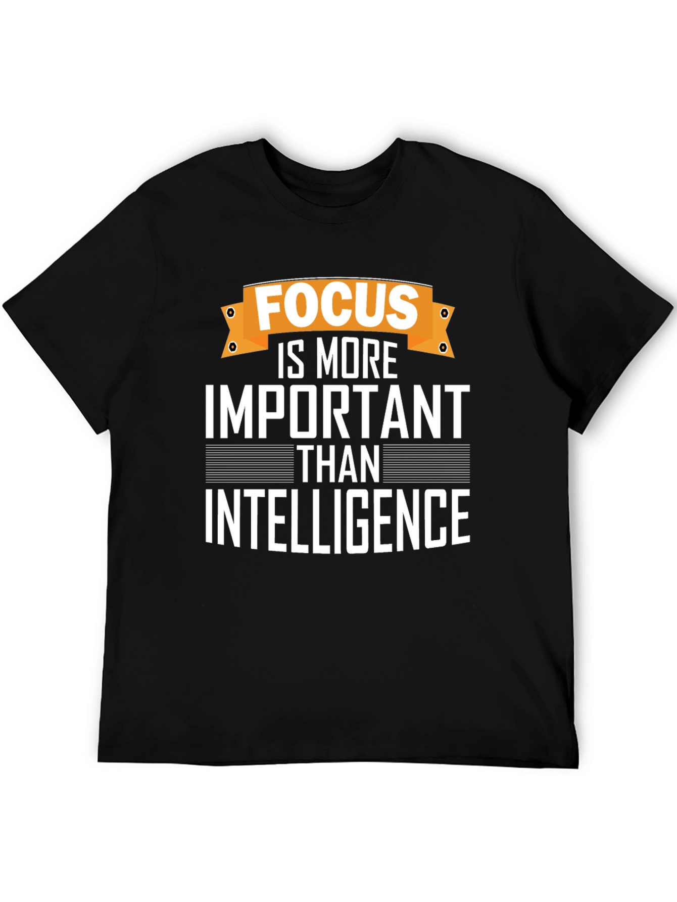 Focus Over Intelligence Graphic Tee - Motivational T-Shirt