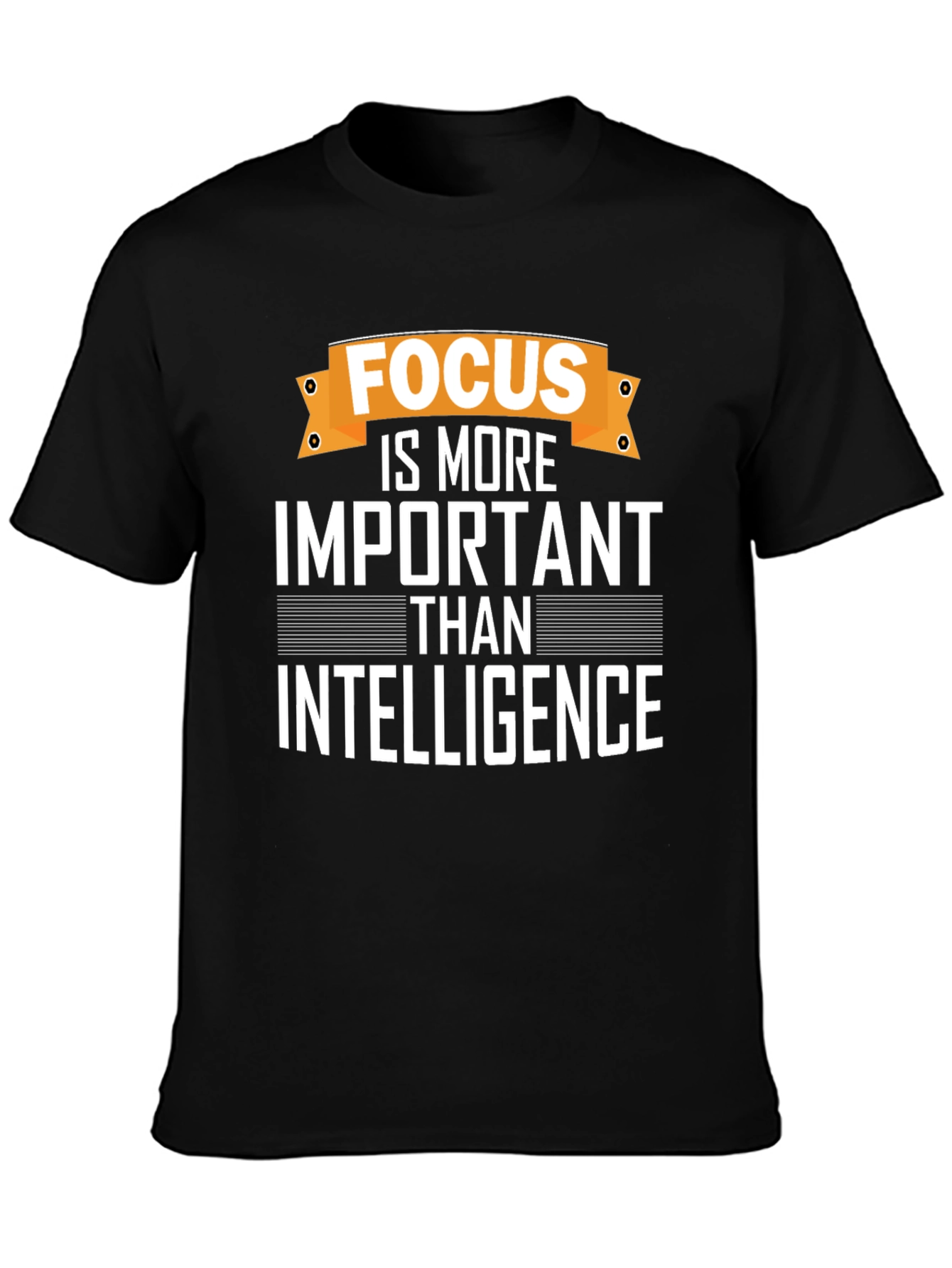 Focus Over Intelligence Graphic Tee - Motivational T-Shirt