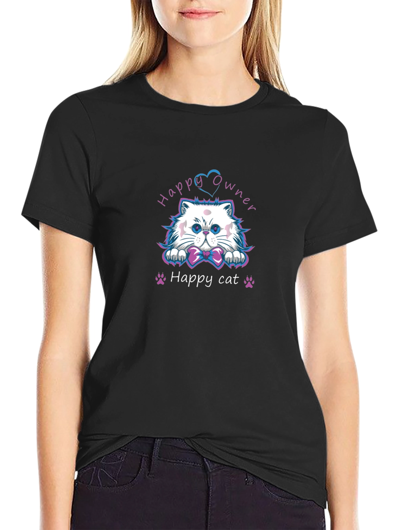 Happy Cat Owner Graphic Tee