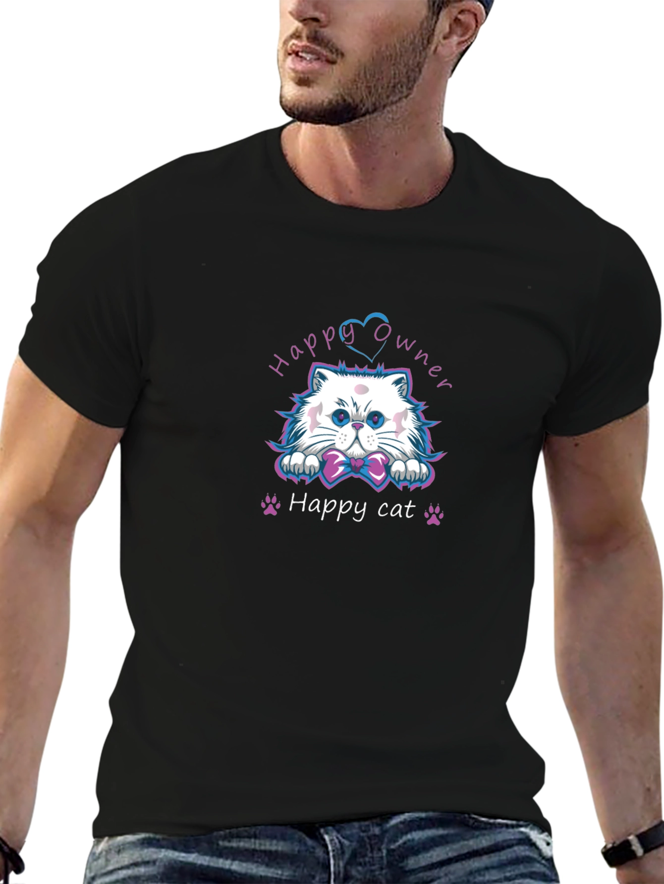 Happy Cat Owner Graphic Tee