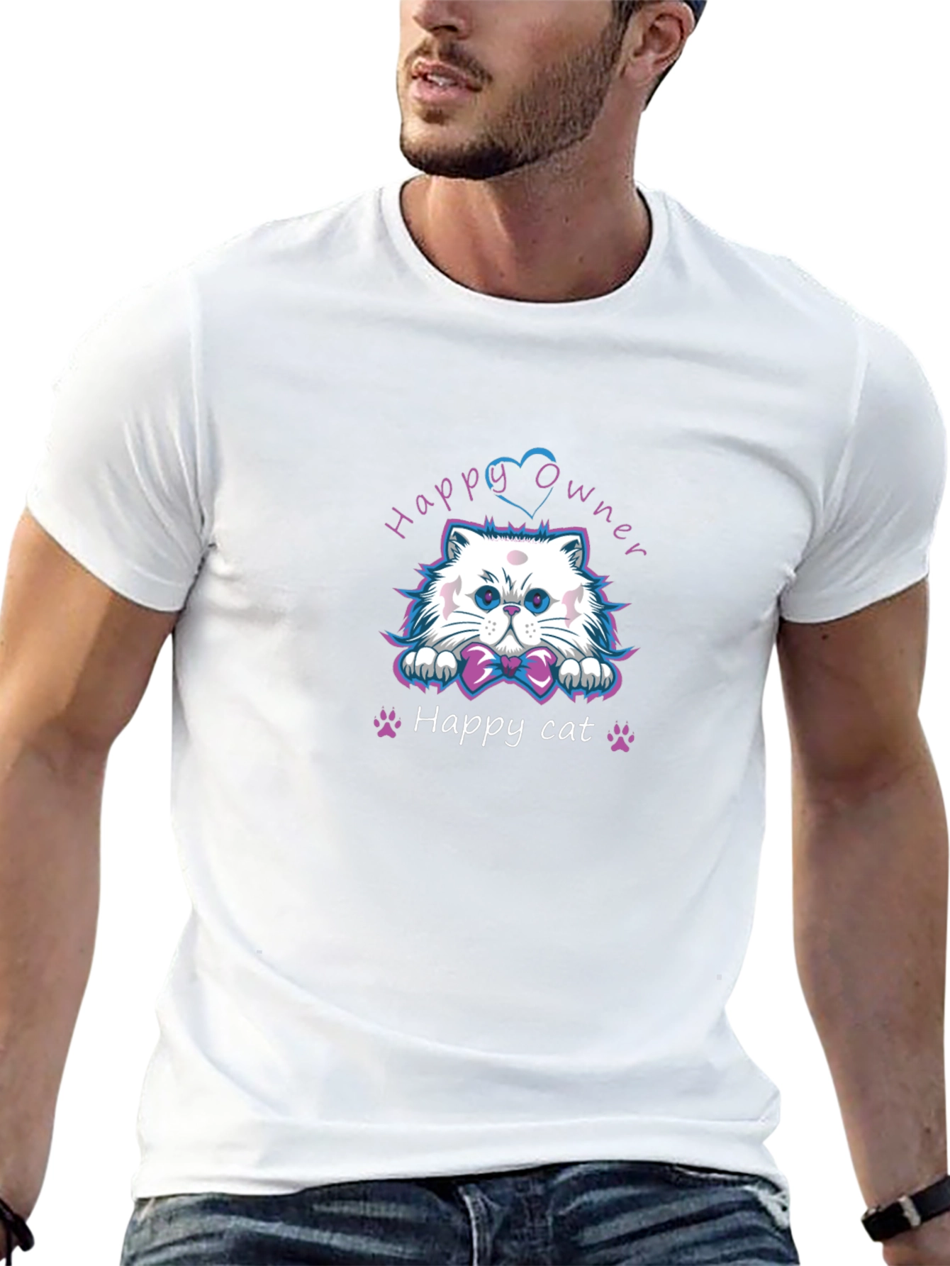 Happy Cat Owner Graphic Tee
