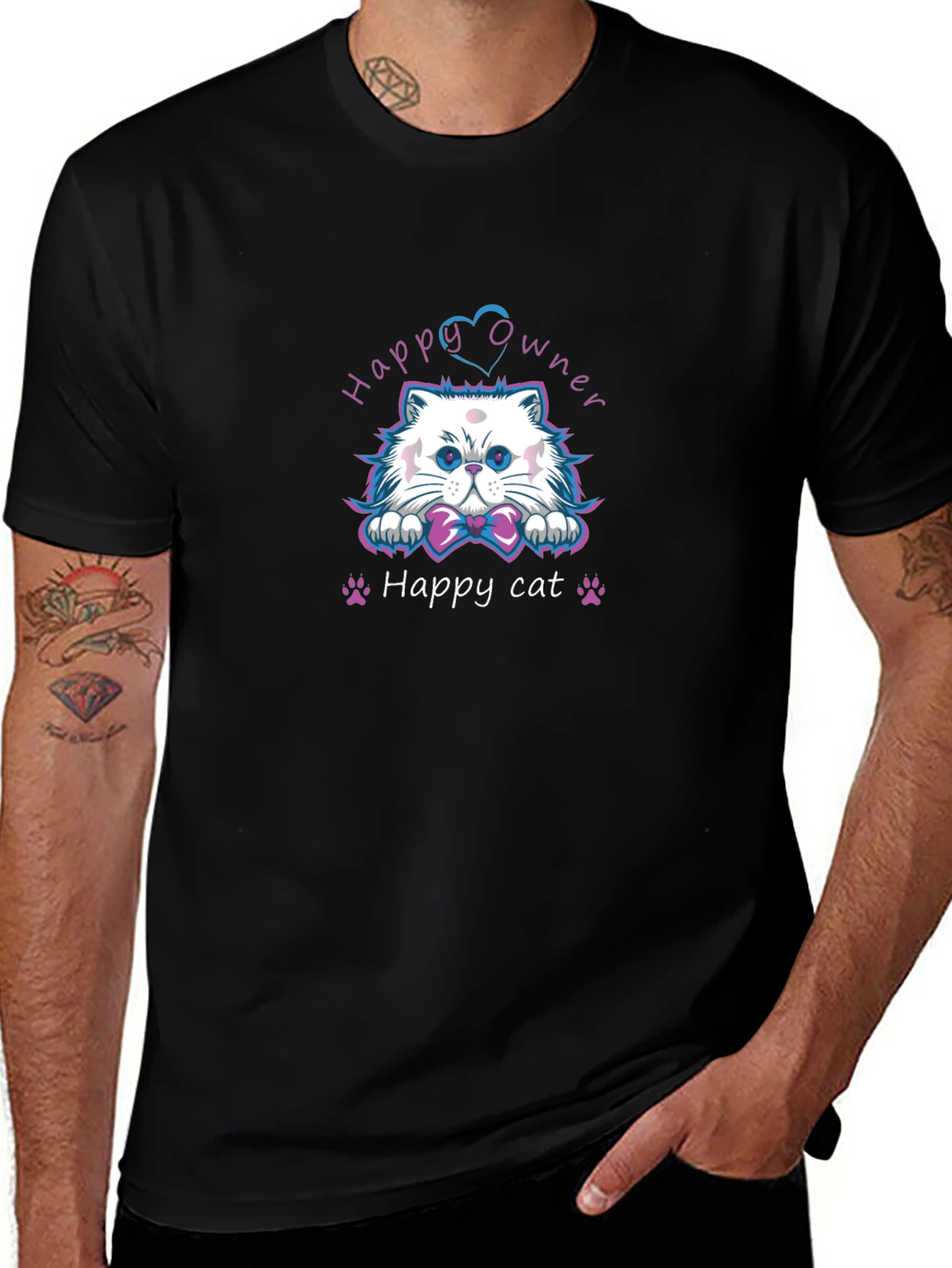 Happy Cat Owner Graphic Tee