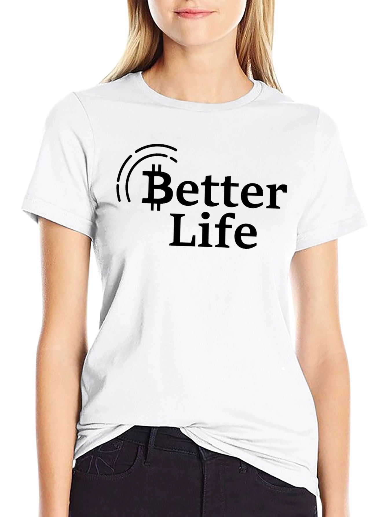Bitcoin Better Life Black T-Shirt