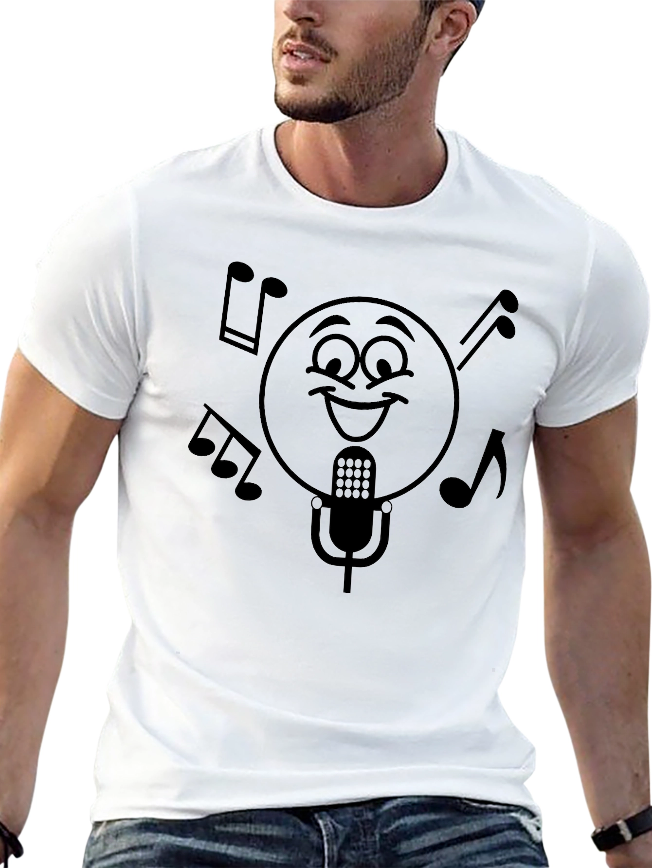 Smiley Face Music T-Shirt