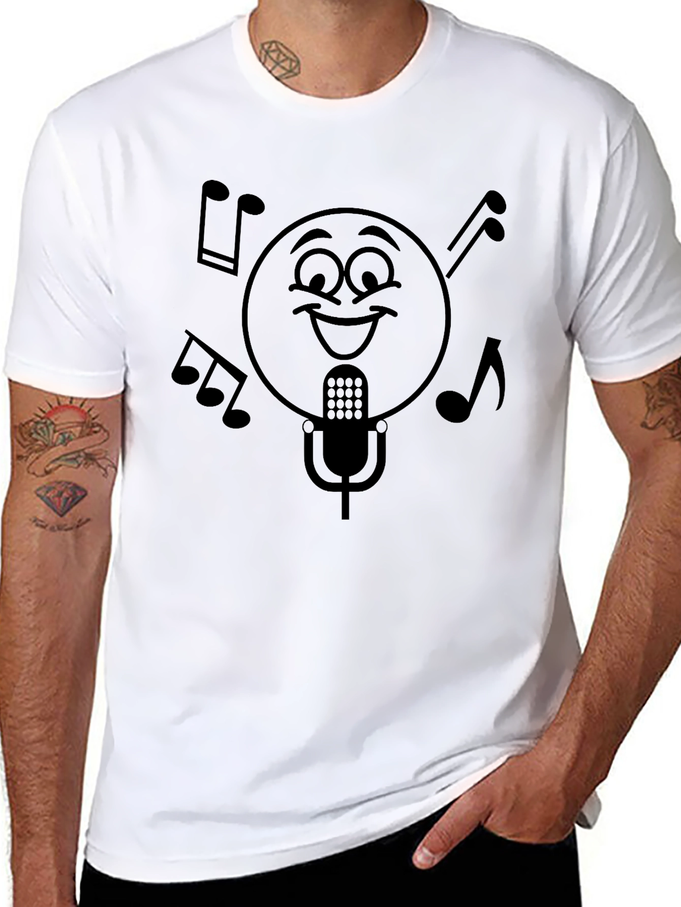 Smiley Face Music T-Shirt