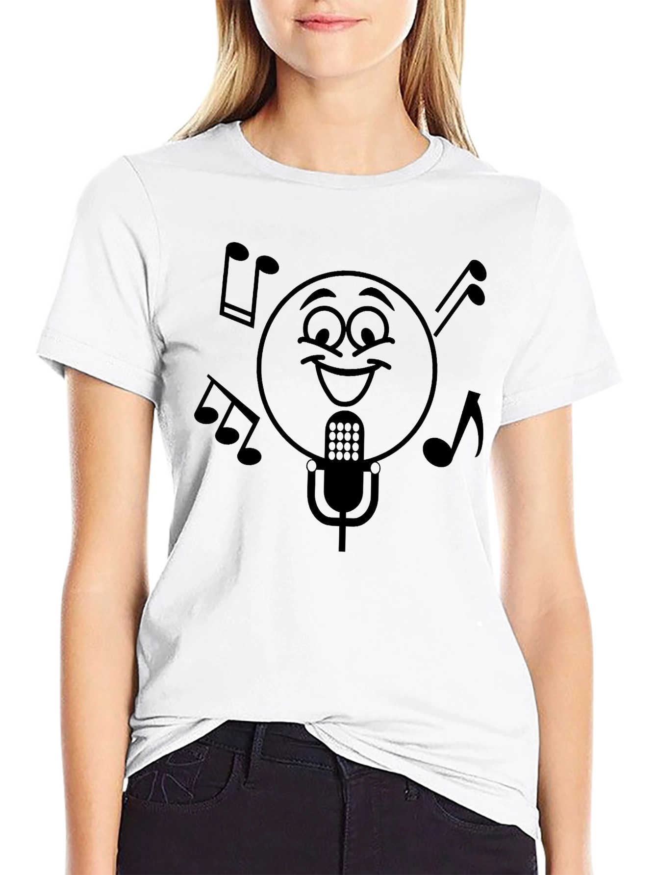 Smiley Face Music T-Shirt
