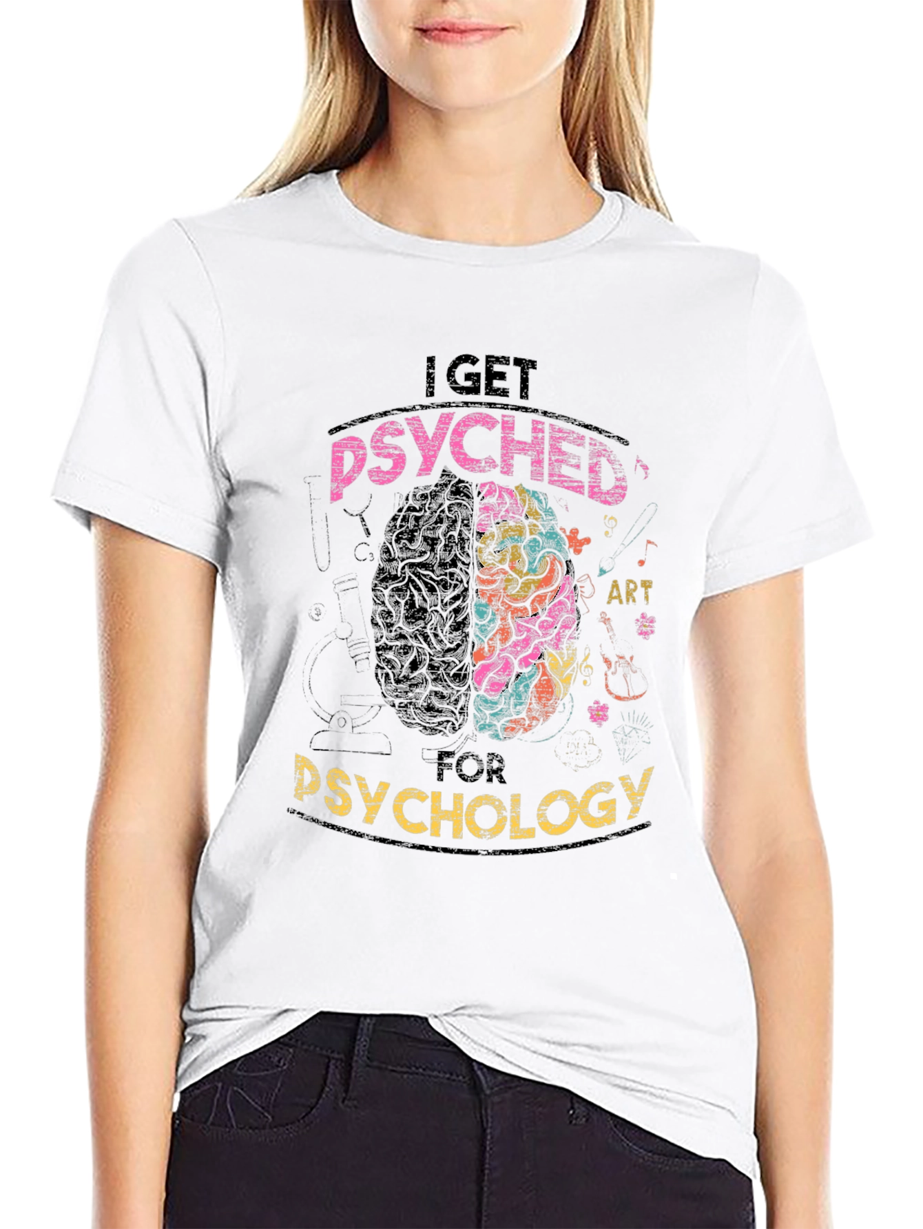 Psyched For Psychology Graphic T-Shirt