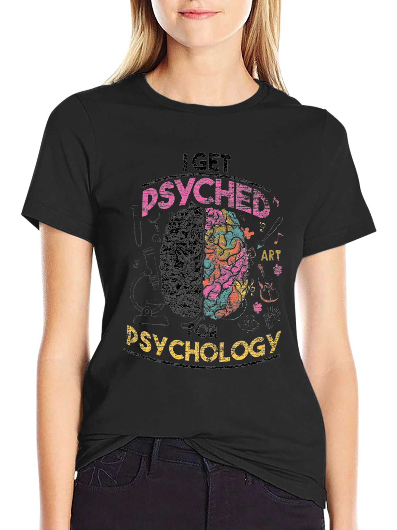 Psyched For Psychology Graphic T-Shirt