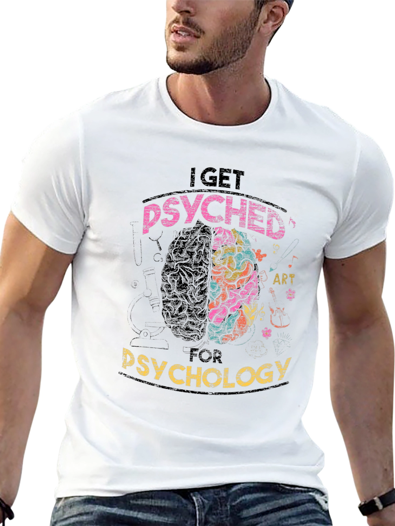 Psyched For Psychology Graphic T-Shirt
