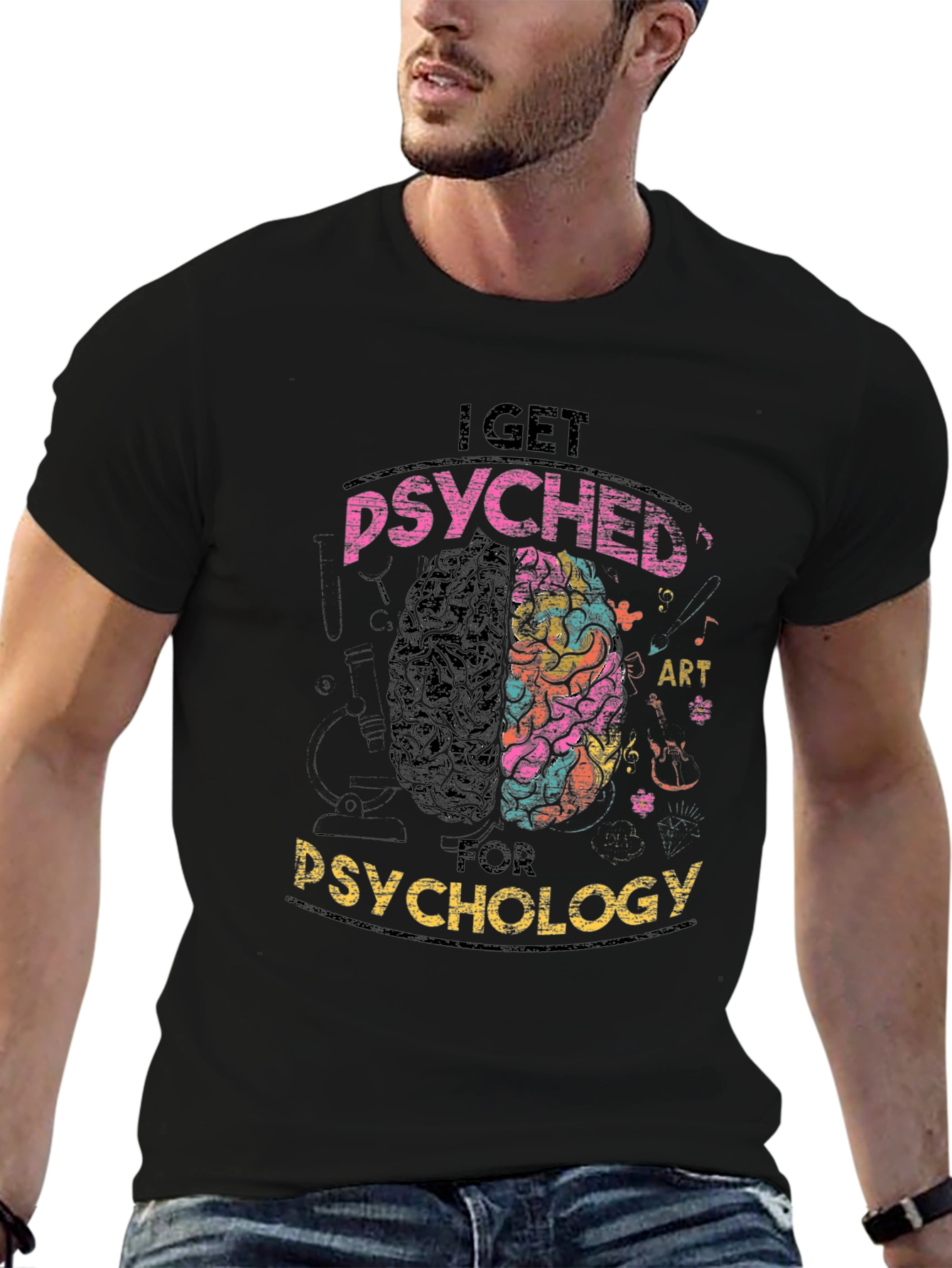Psyched For Psychology Graphic T-Shirt