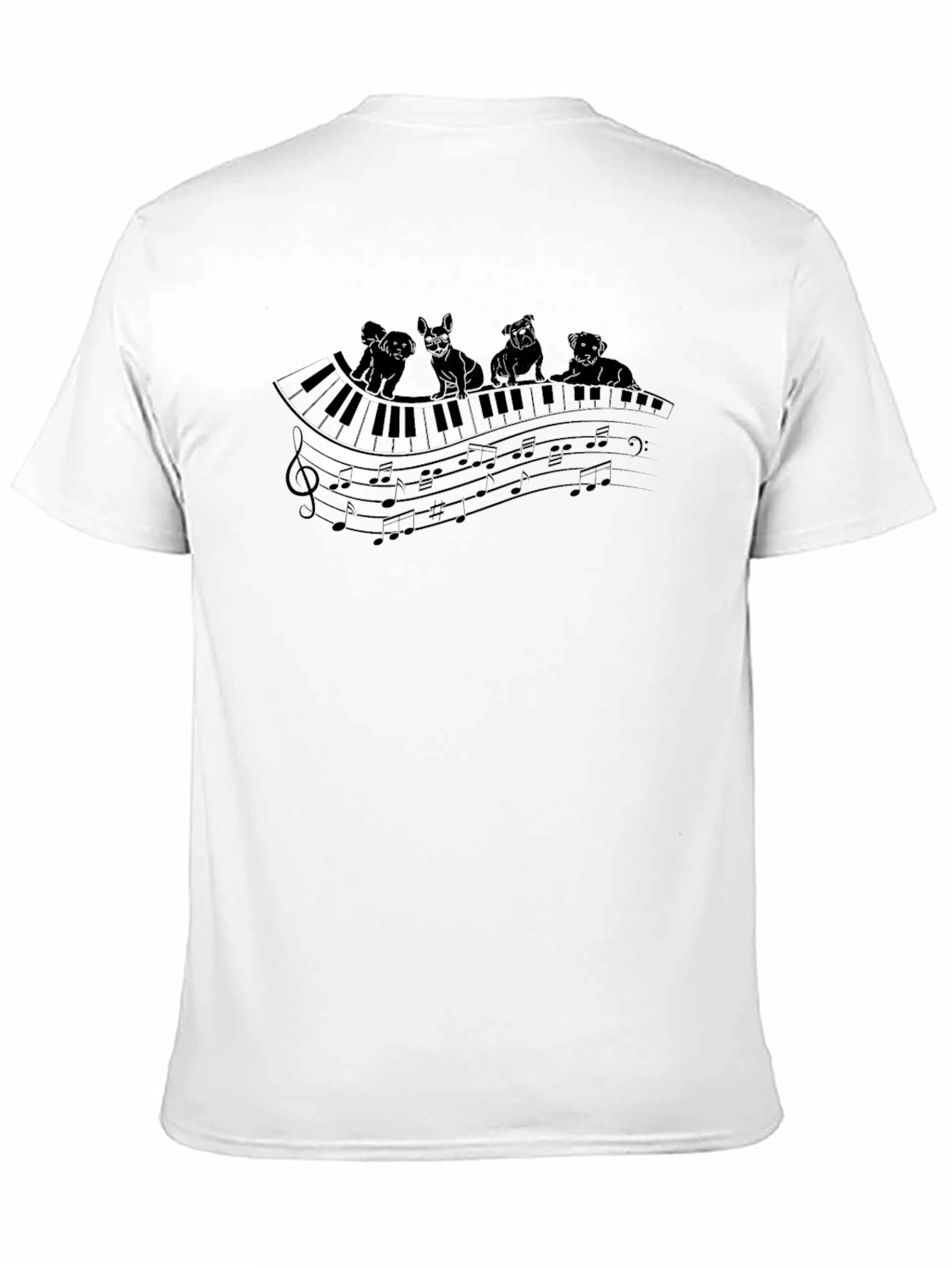 Dogs Playing Piano T-Shirt - Unique Music Lover Tee