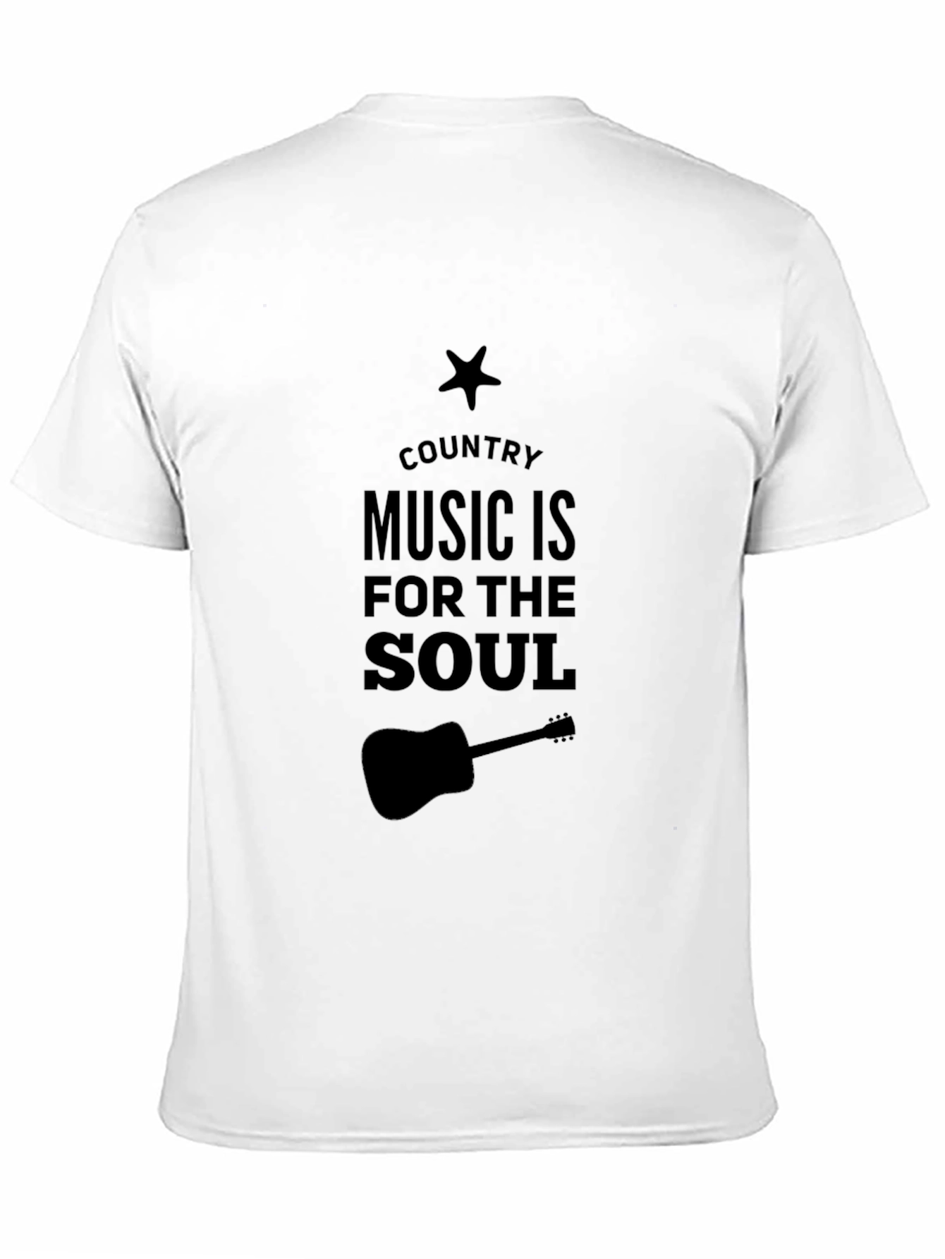 Country Music is for the Soul Black T-Shirt