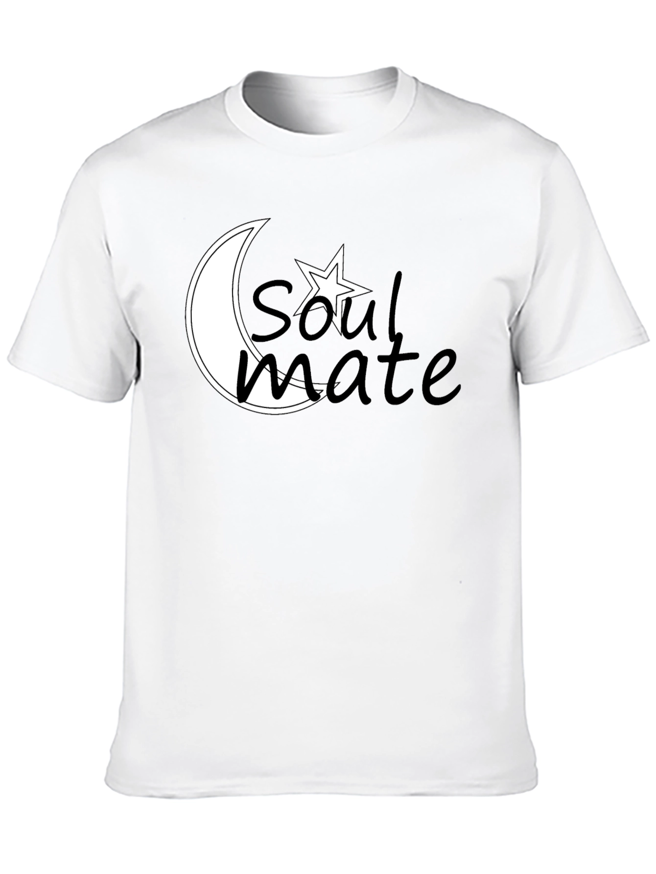 Soulmate Moon & Star T-Shirt - Romantic Design