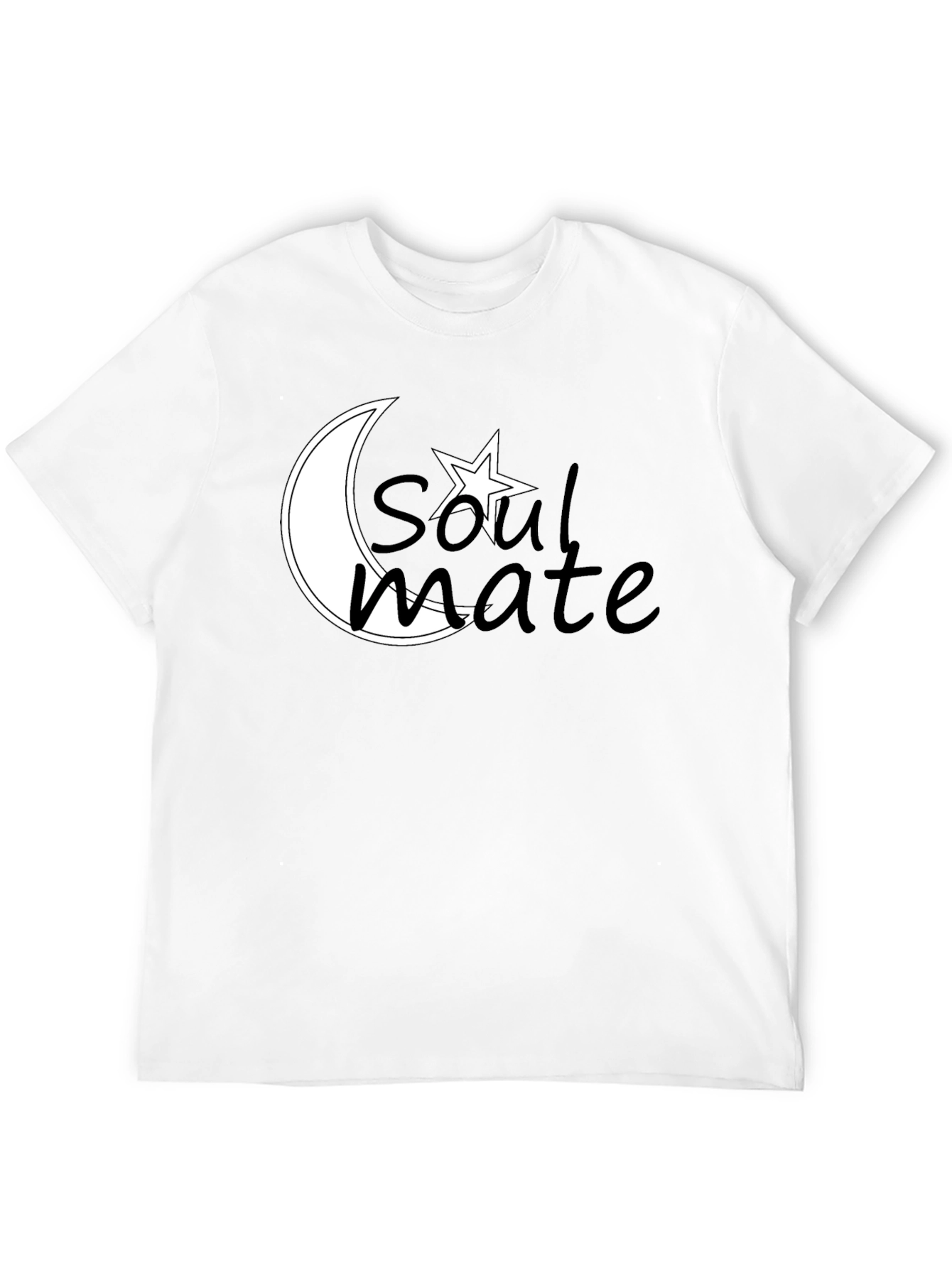 Soulmate Moon & Star T-Shirt - Romantic Design