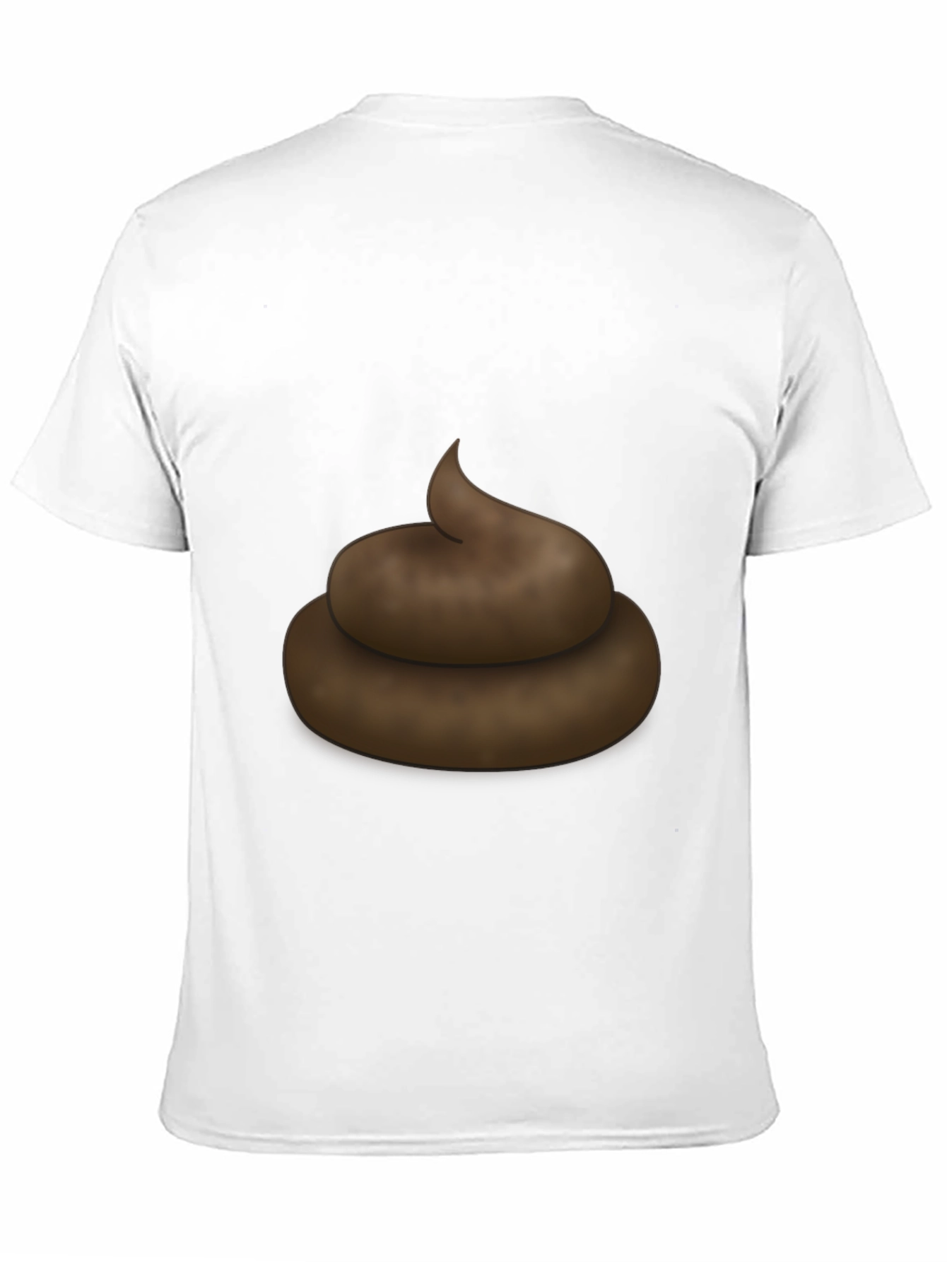 Poop Emoji Graphic Black T-Shirt - Novelty Tee