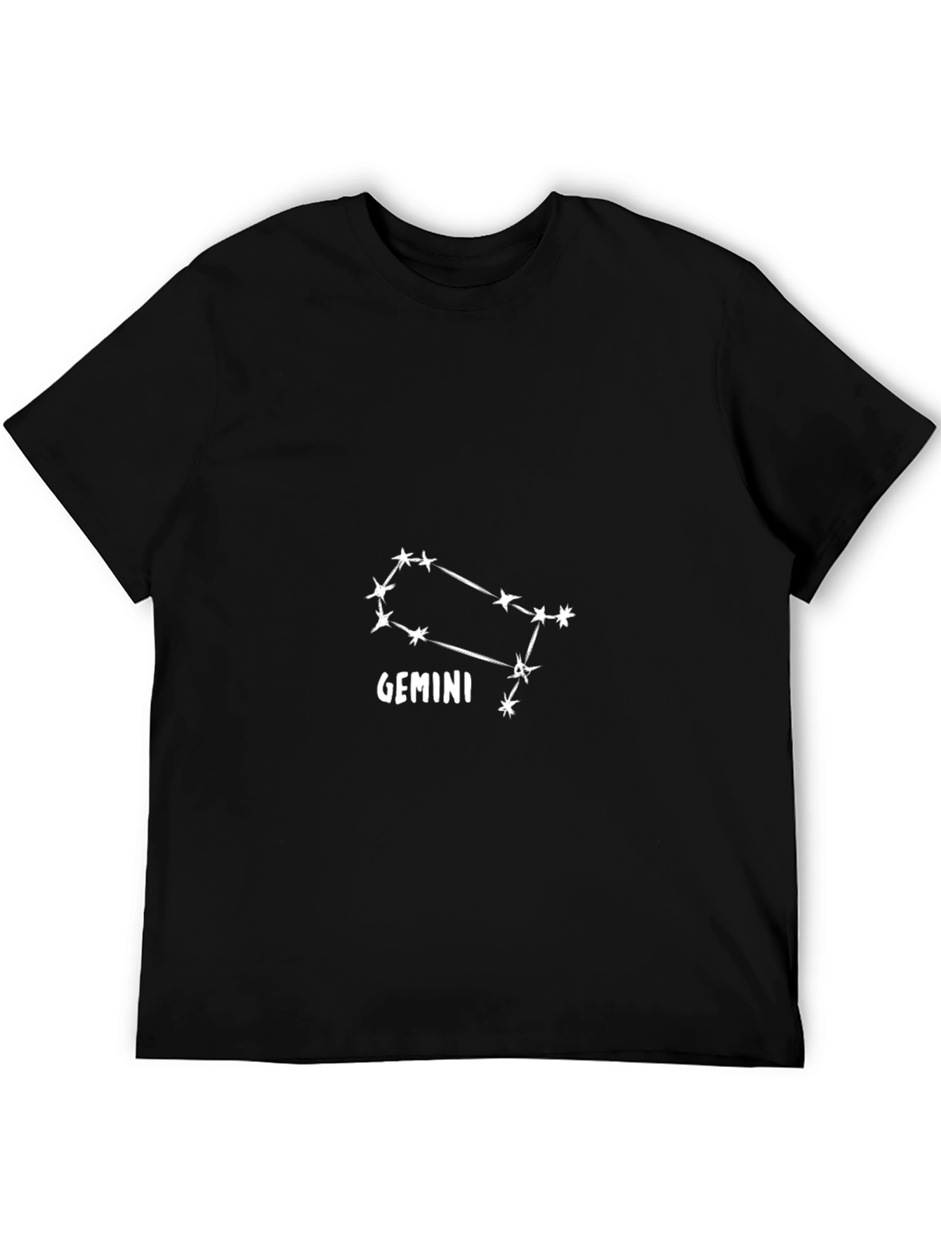 Gemini Constellation Black T-Shirt