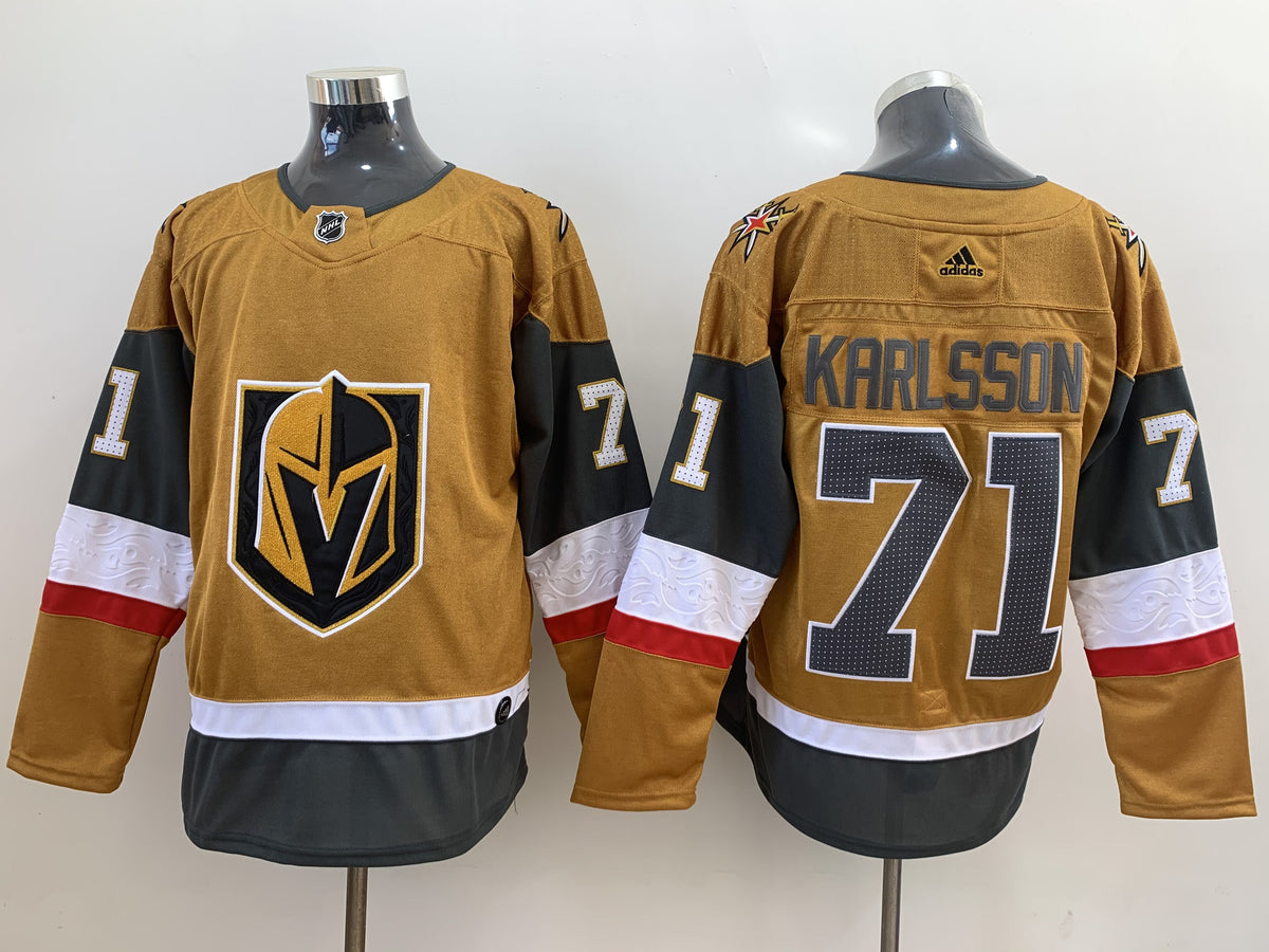 Men's Vegas Golden Knights William Karlsson #71 Gold Breakaway Player Jerseys