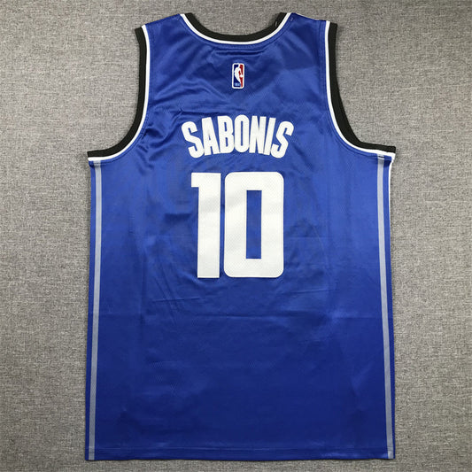 Men's Sacramento Kings Domantas Sabonis #10 Blue 2023/24 Swingman Jerseys - City Edition