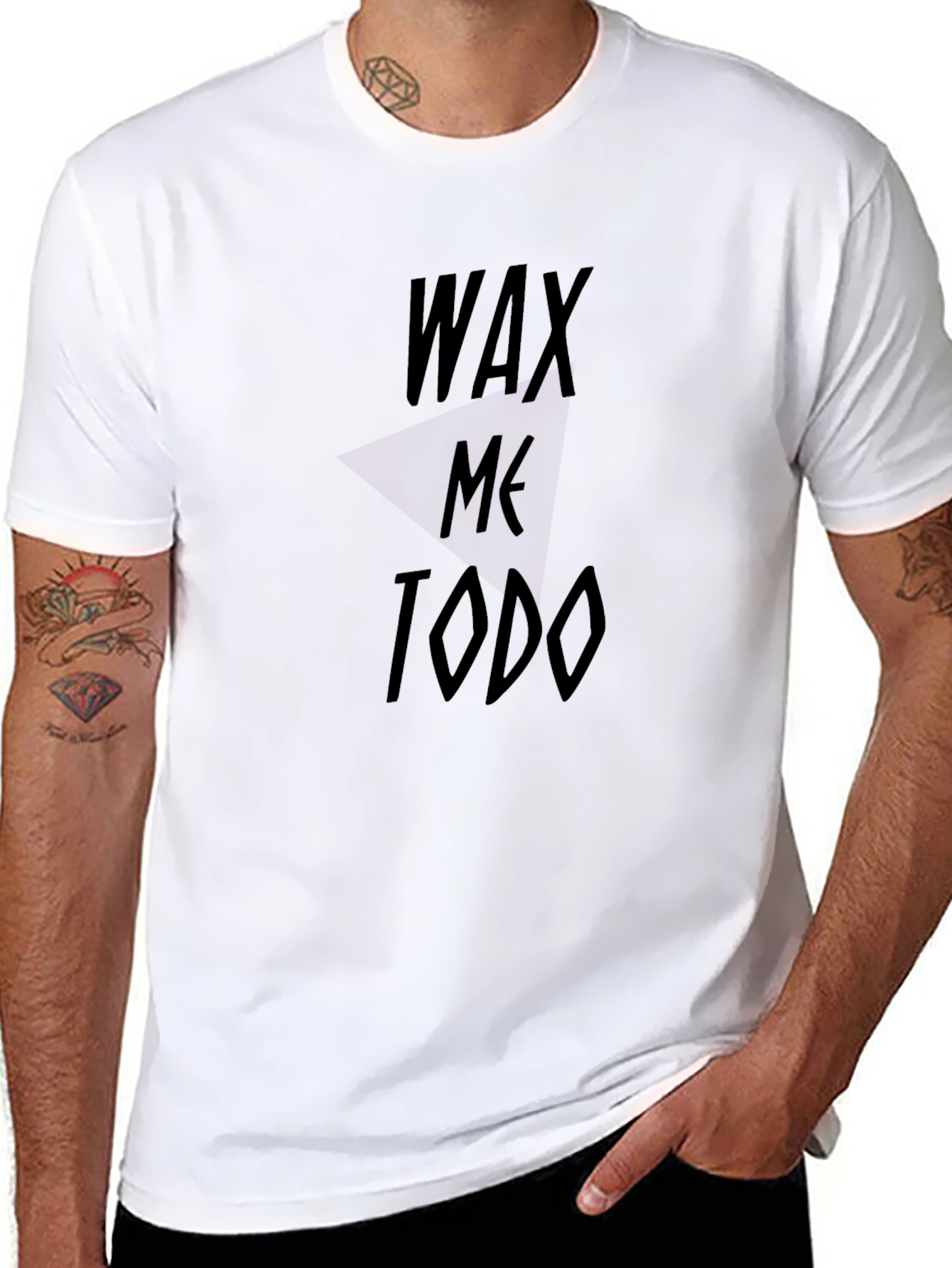 Wax Me Todo Black Graphic Tee