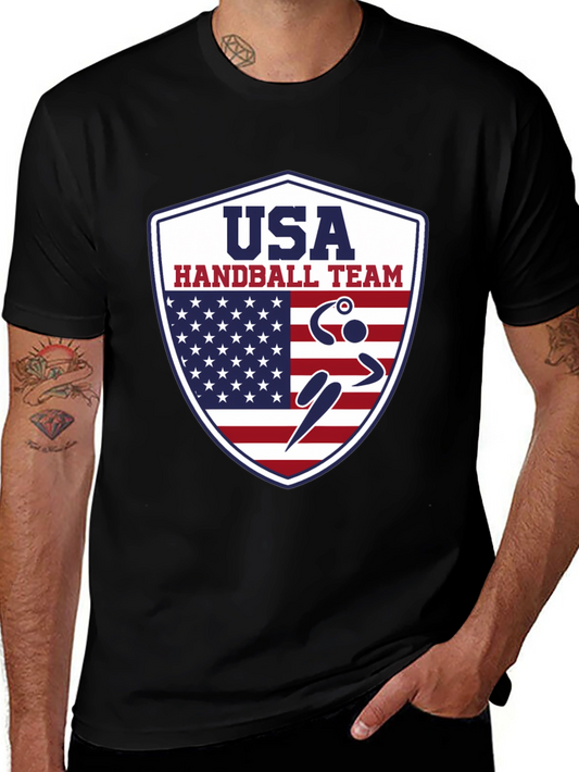 USA Handball Team T-Shirt Patriotic Design