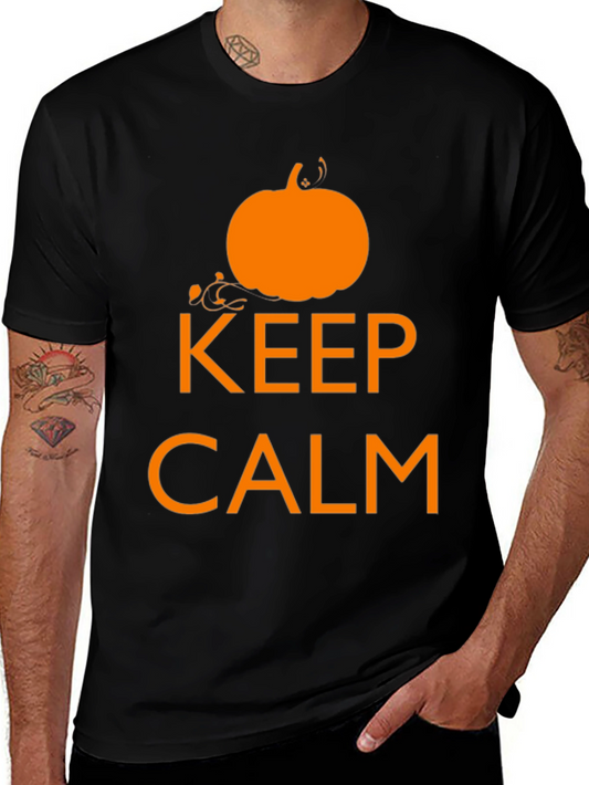 Keep Calm Pumpkin Graphic T-Shirt